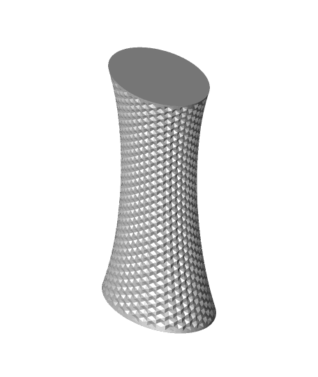 Textured Trophy Vase | Hexagon Texture by Slimprint.stl 3d model