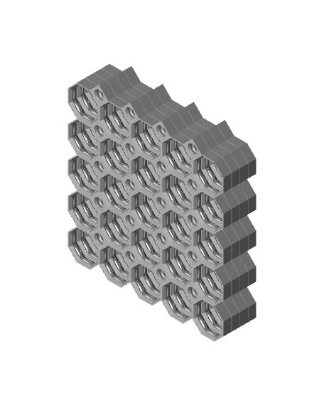 5x5 Multiboard Side Tile x4 Stack 3d model