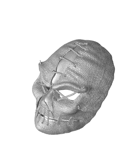 Horror Scarecrow Mask -"Scarecrow" (Sculptober Day 16) 3d model