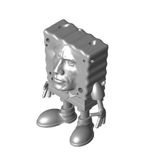 Rockbob Squarepants (Spongebob + The Rock) 3d model