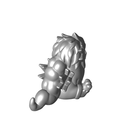 Chibi Legendary Beast (Easy Print No Supports) 3d model