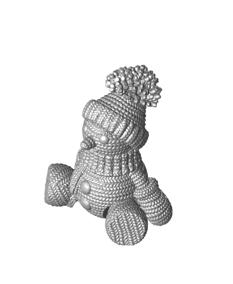 Flexi Crochet Snowman 3d model