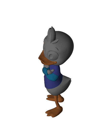 Dewey Duck - Ducktales (2017) 3d model