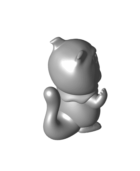 Pikachu Cosplay Mewtwo (Easy Print No Supports) 3d model