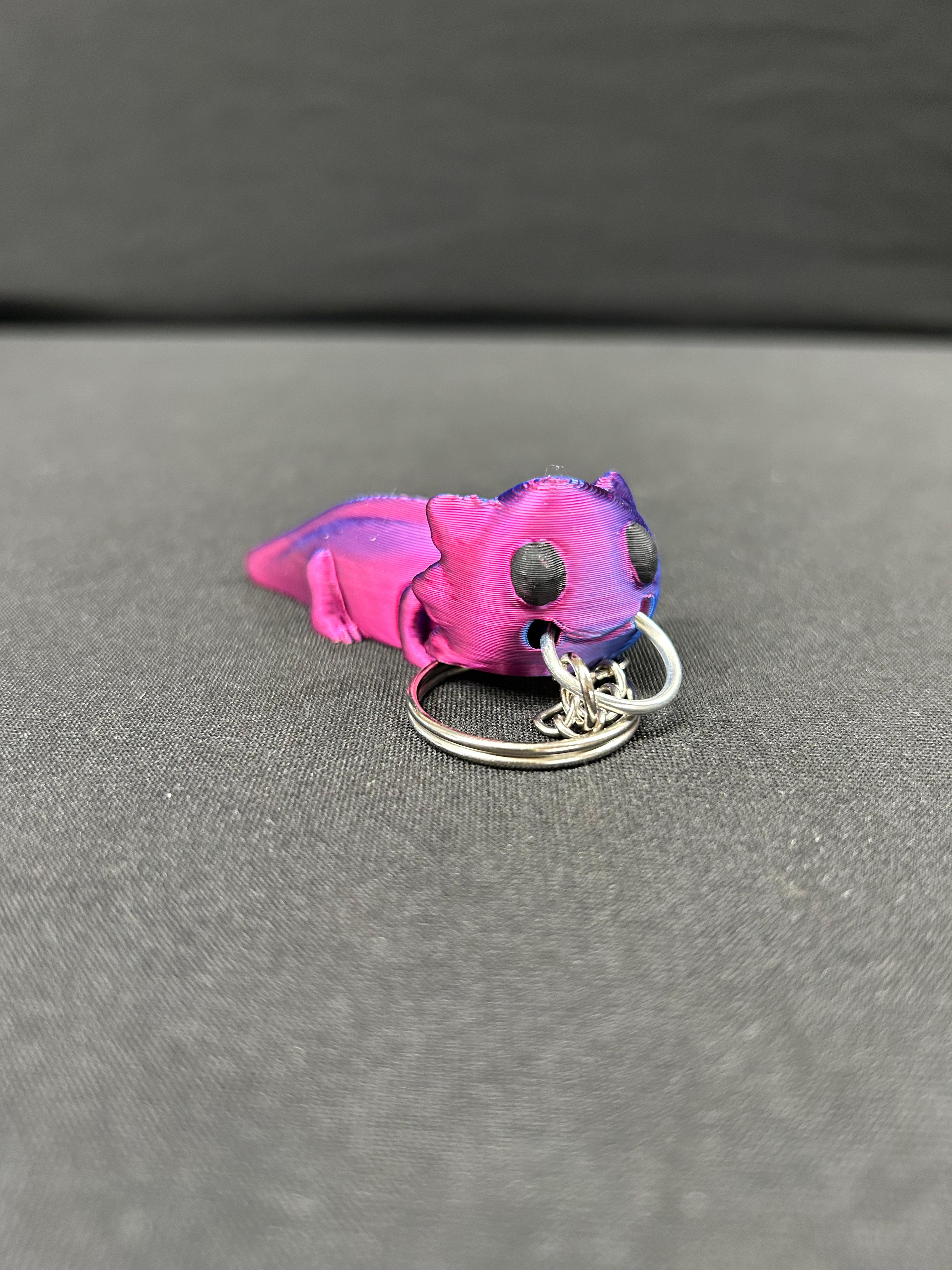 Axolotl Chibi Keychain 3d model
