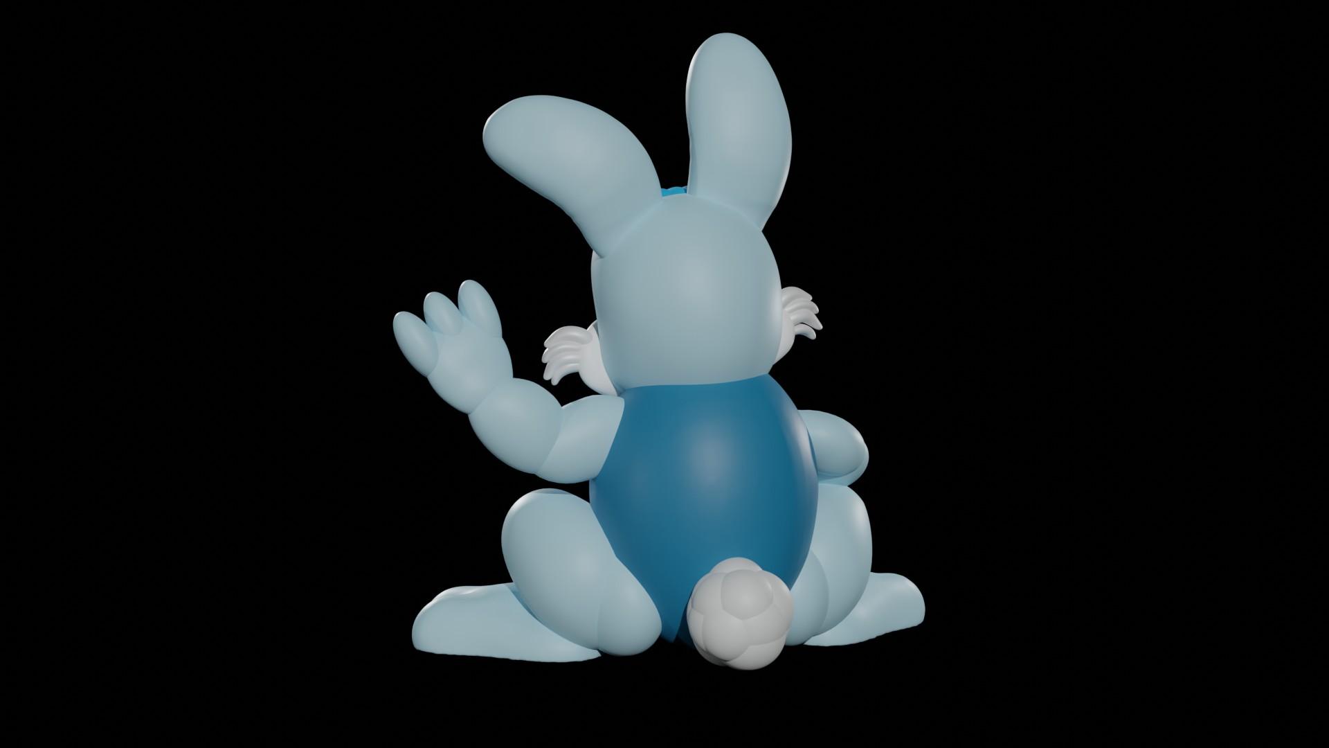 Easter Bunny Friend: The Waving Bunny 3d model