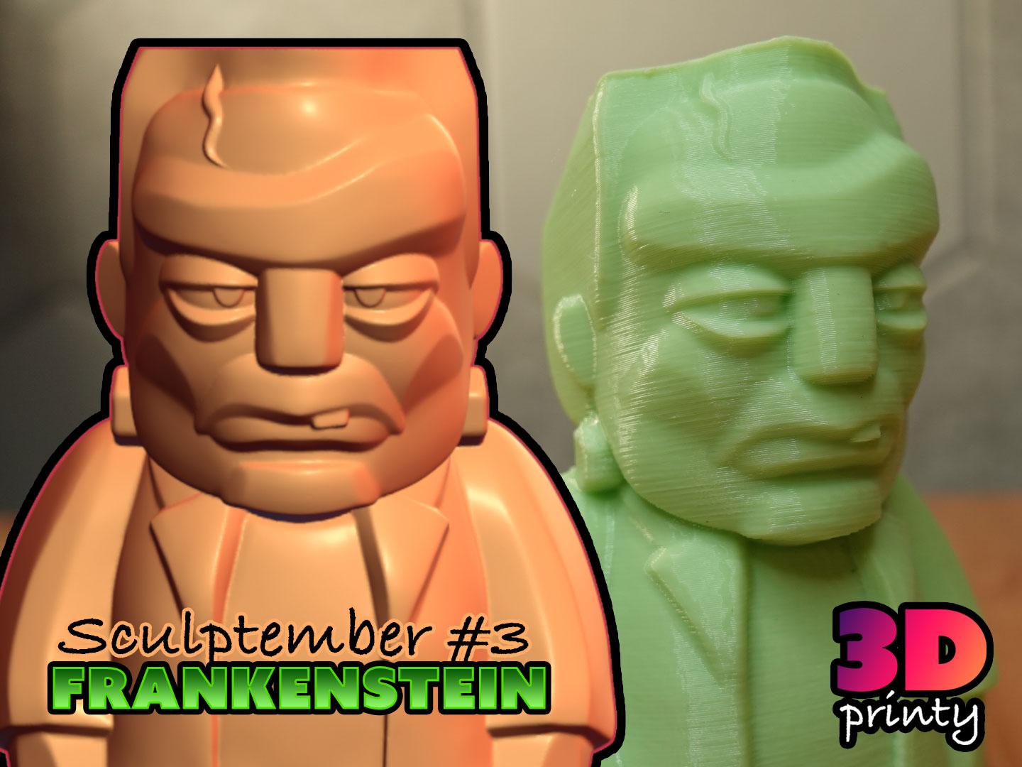 Mini Frankenstein - Sculptember Model #3 3d model