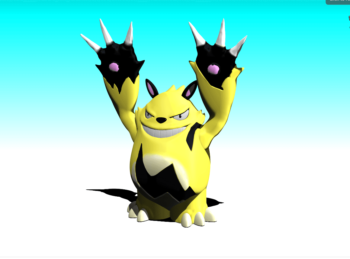Palword Grizzbolt! Part of the Palworld Mystery Collection! 3d model