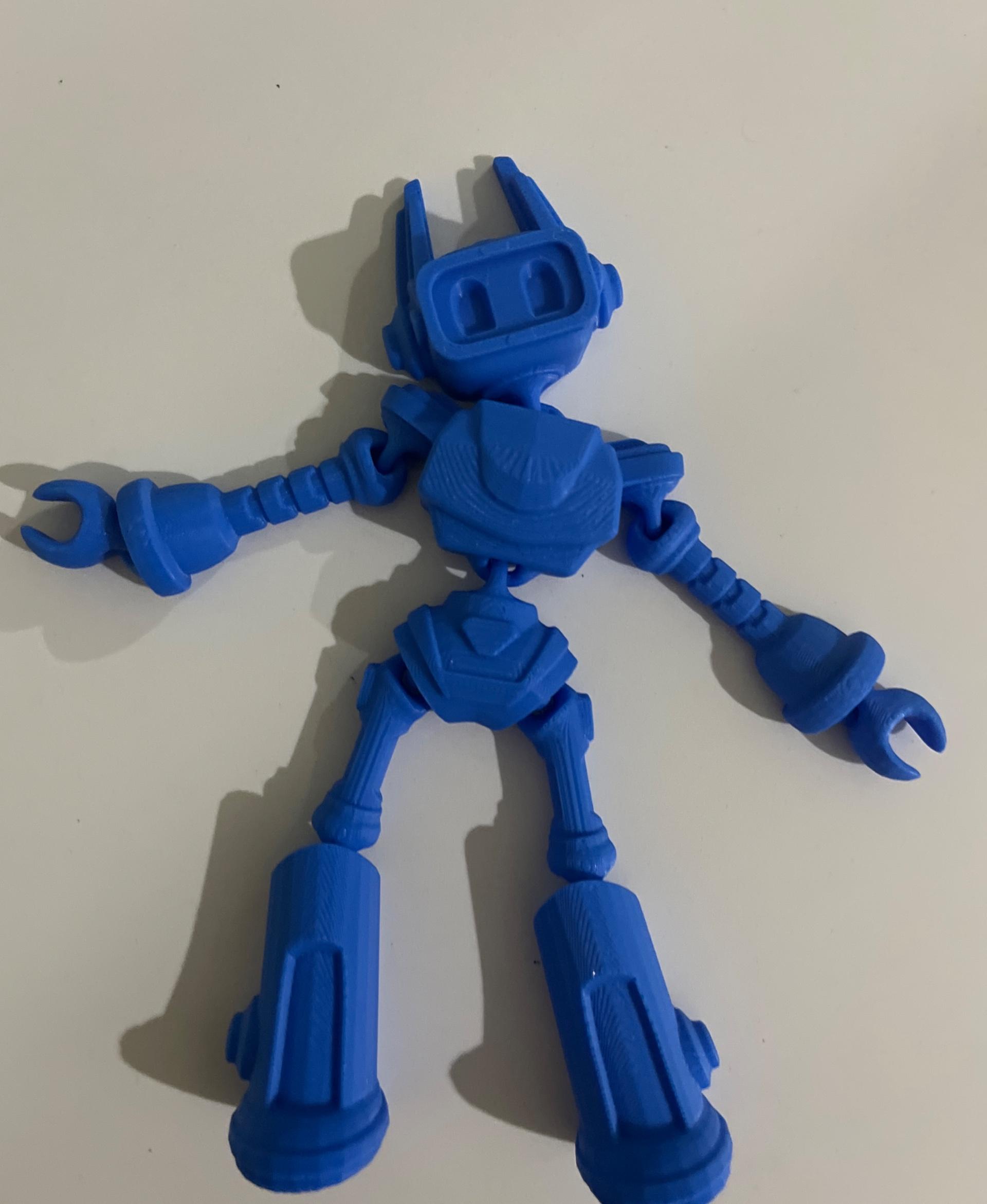 ZILLOLAAB - ZIPPY THE BOT 🤖 - 
Worked amazing, my best articulated print yet! 

Printed on Bambu labs a1 mini, with blue mika3d PLA

35% infill 
 - 3d model