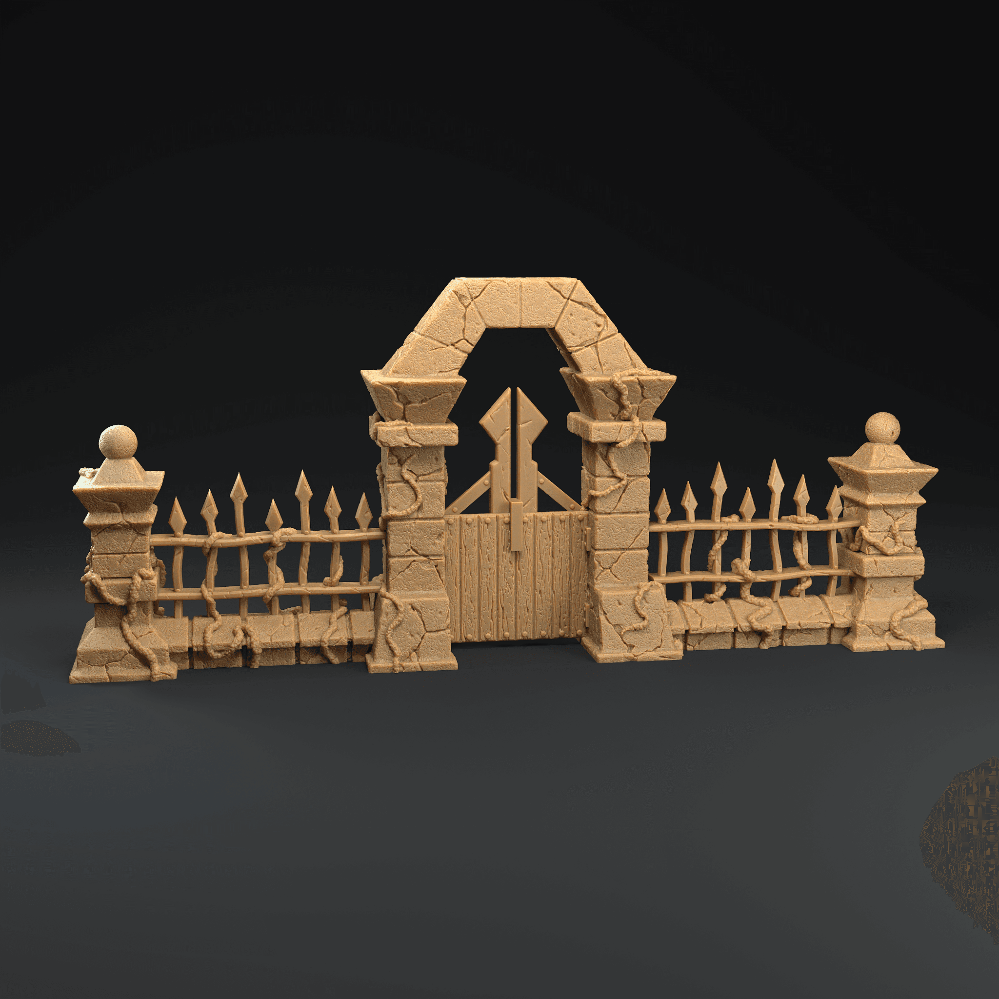 Gate and Fence 3d model