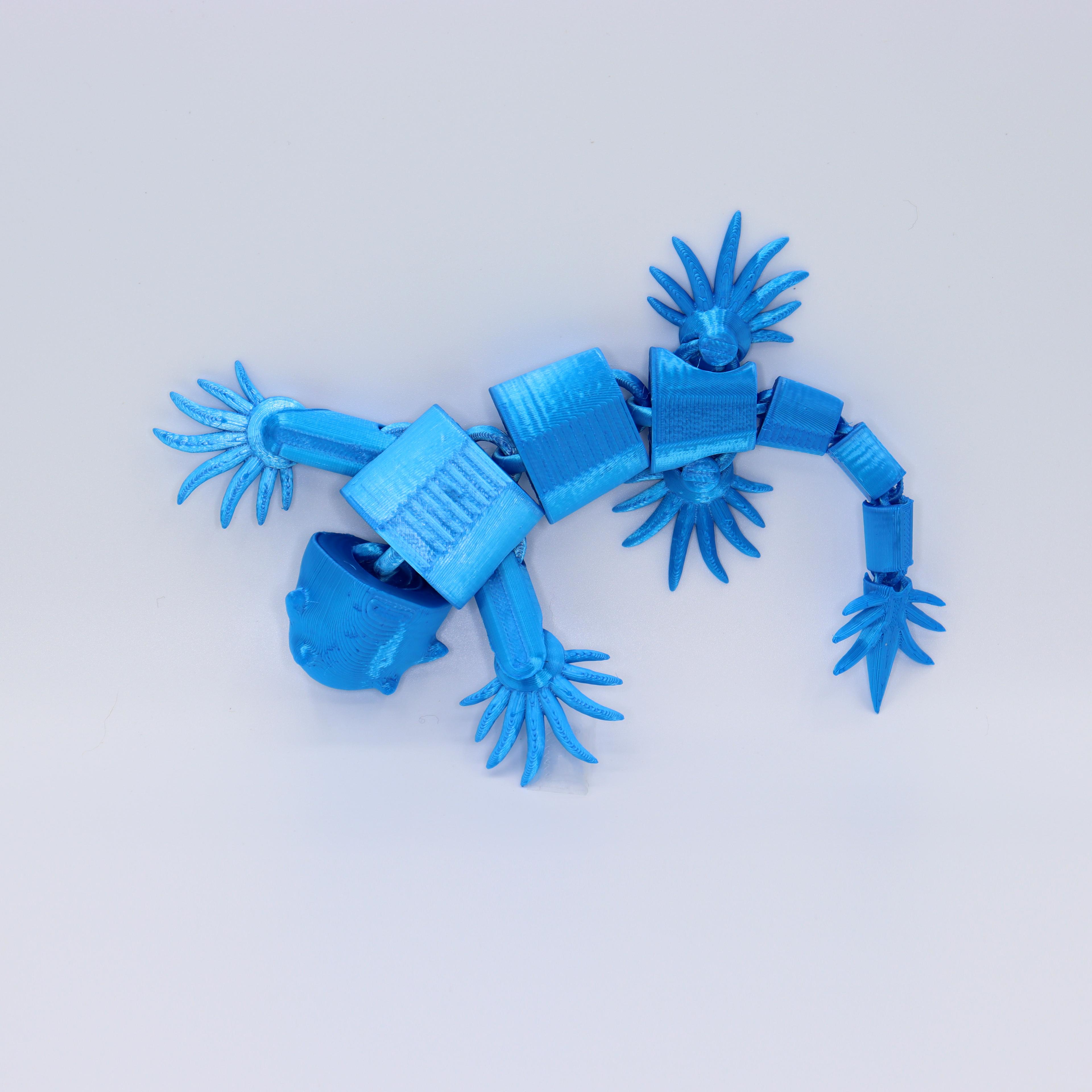 Blue Sea dragon articulated 3d model