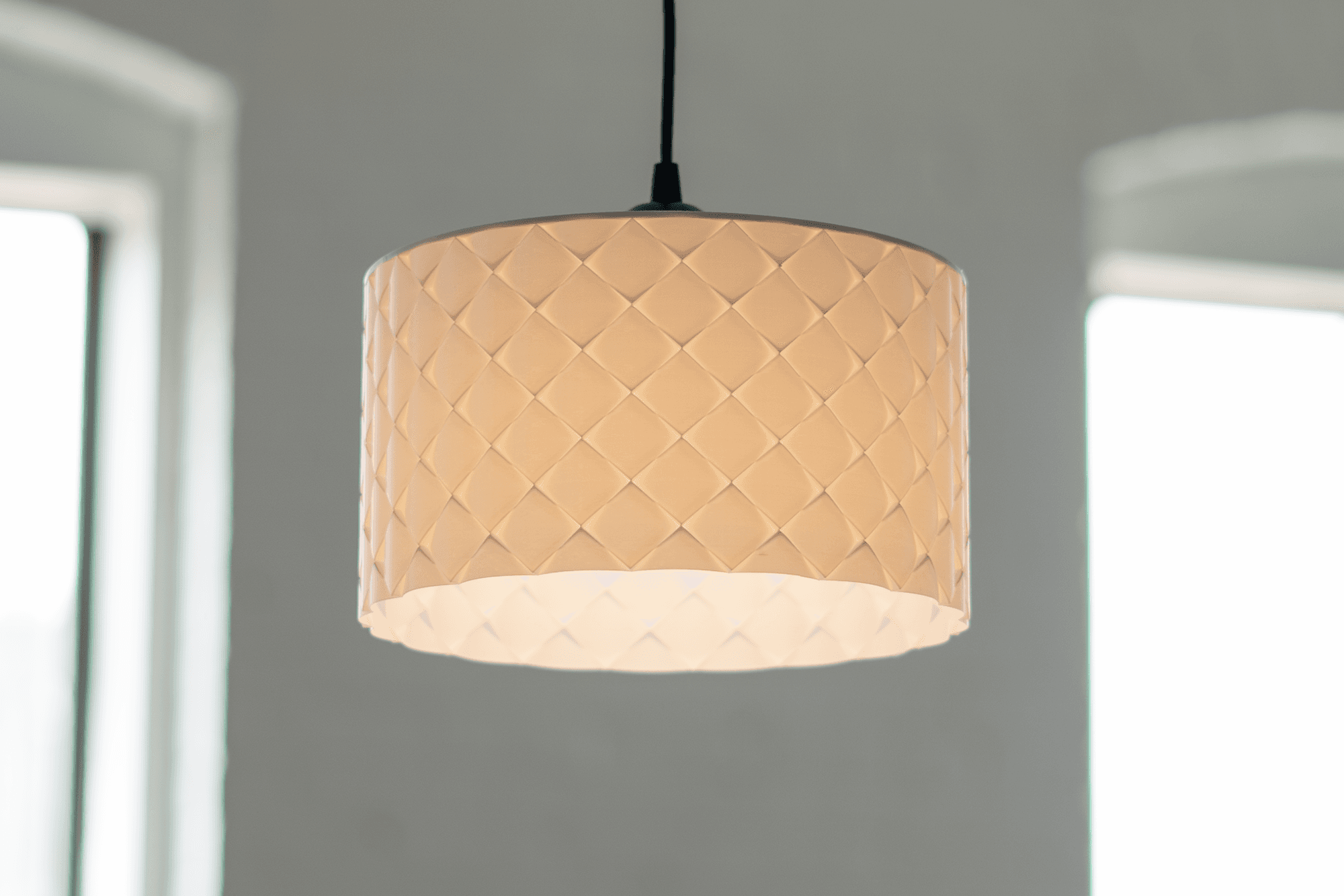 Quilted Pendant Light 3d model
