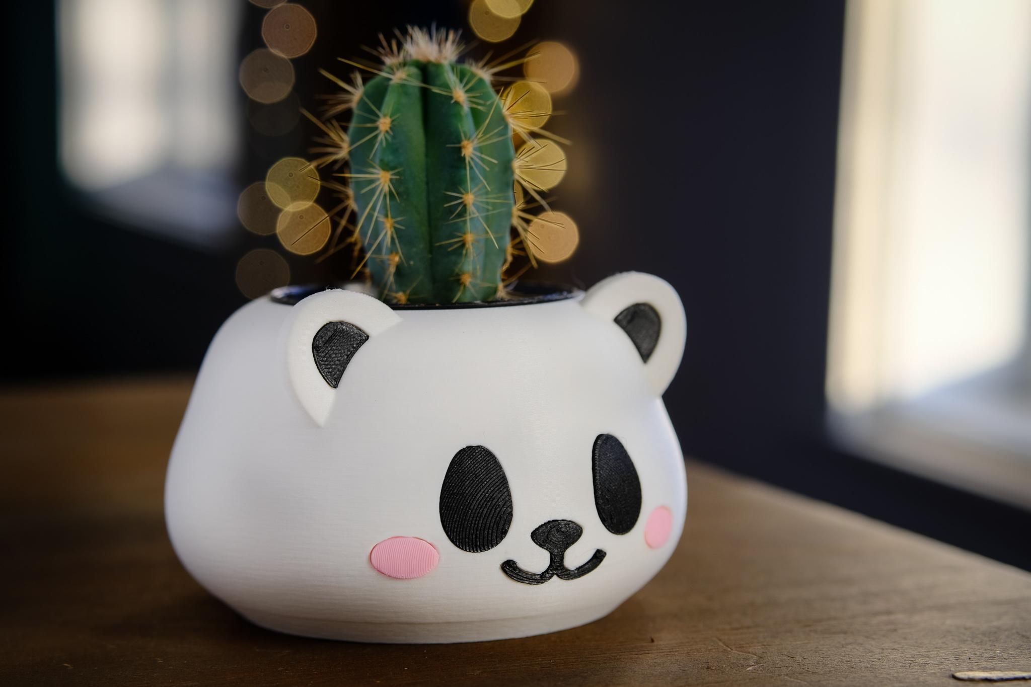Cute Panda Planter 3d model
