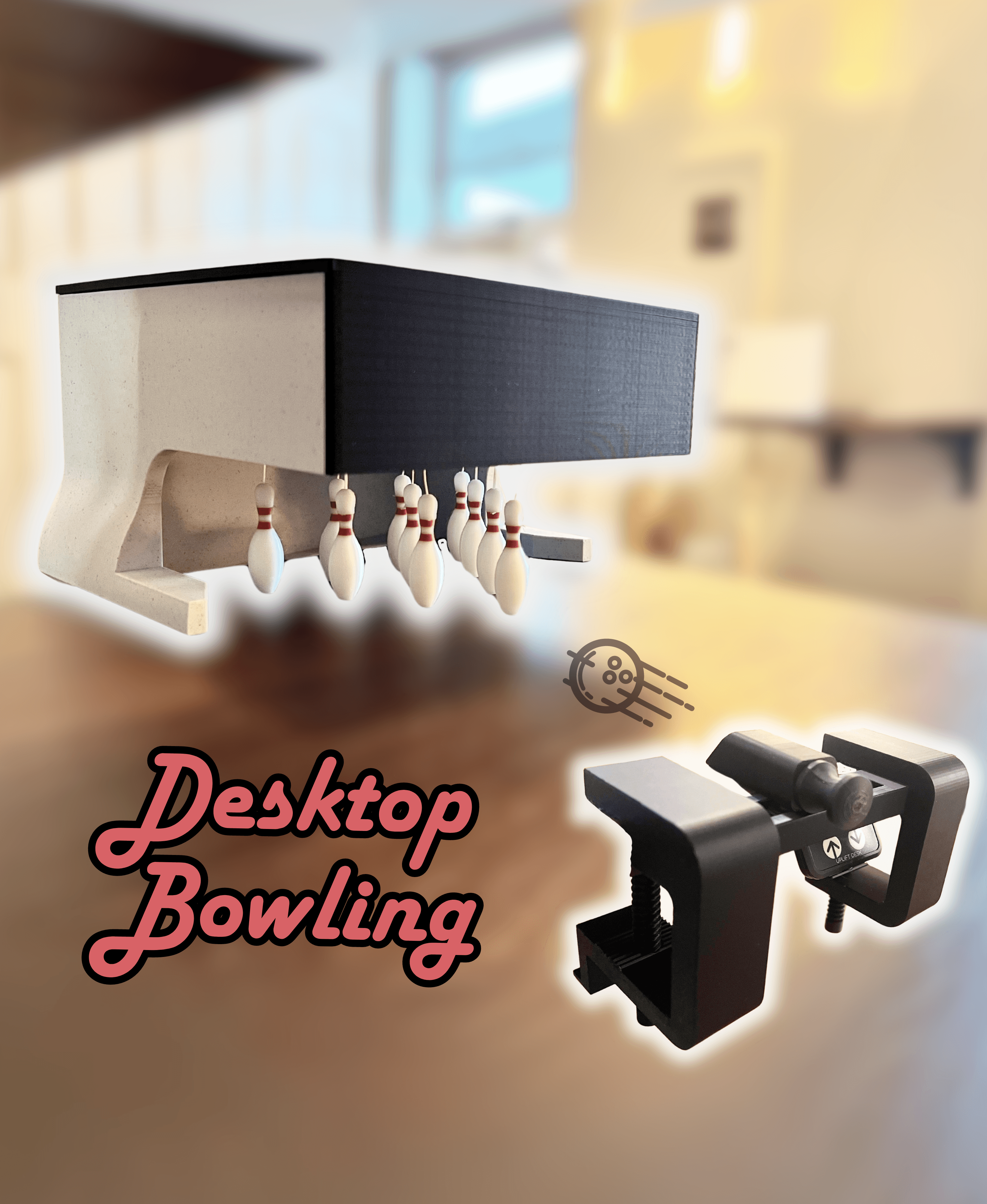 Desktop Bowling 3d model