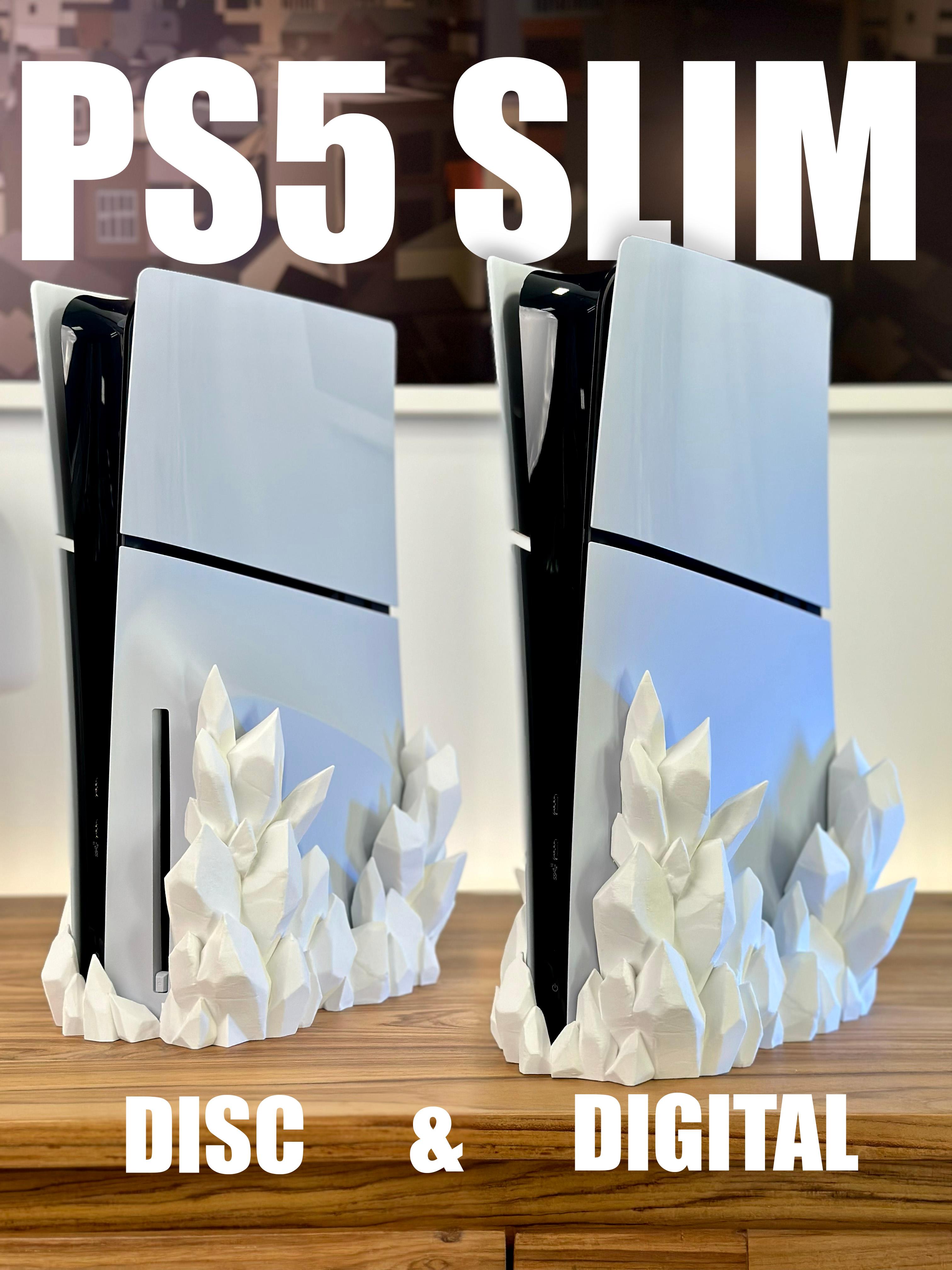 PS5 Slim Crystal Dock - DIGITAL & DISC version 3d model