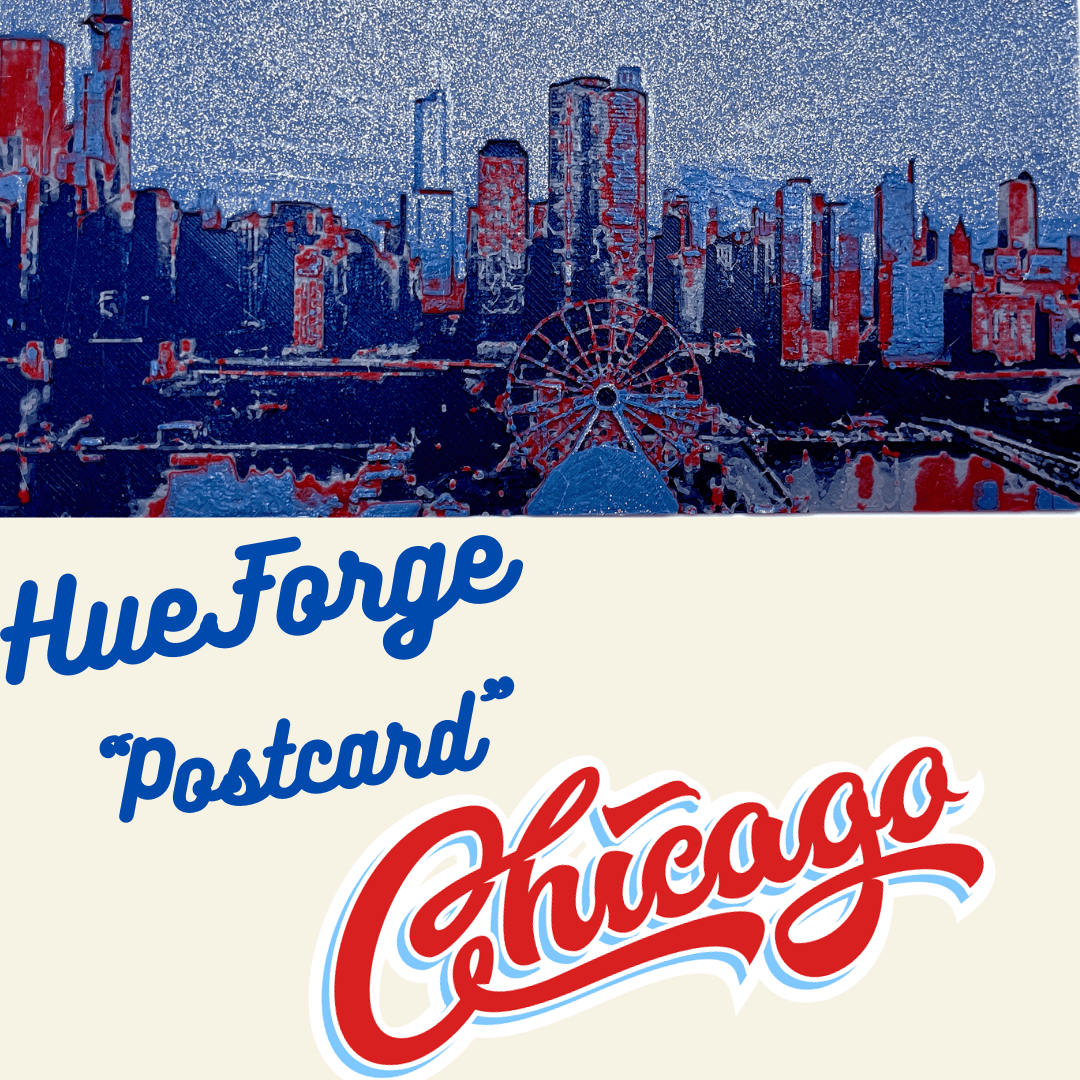 Chicago - Navy Pier - HueForge PostCard 3d model