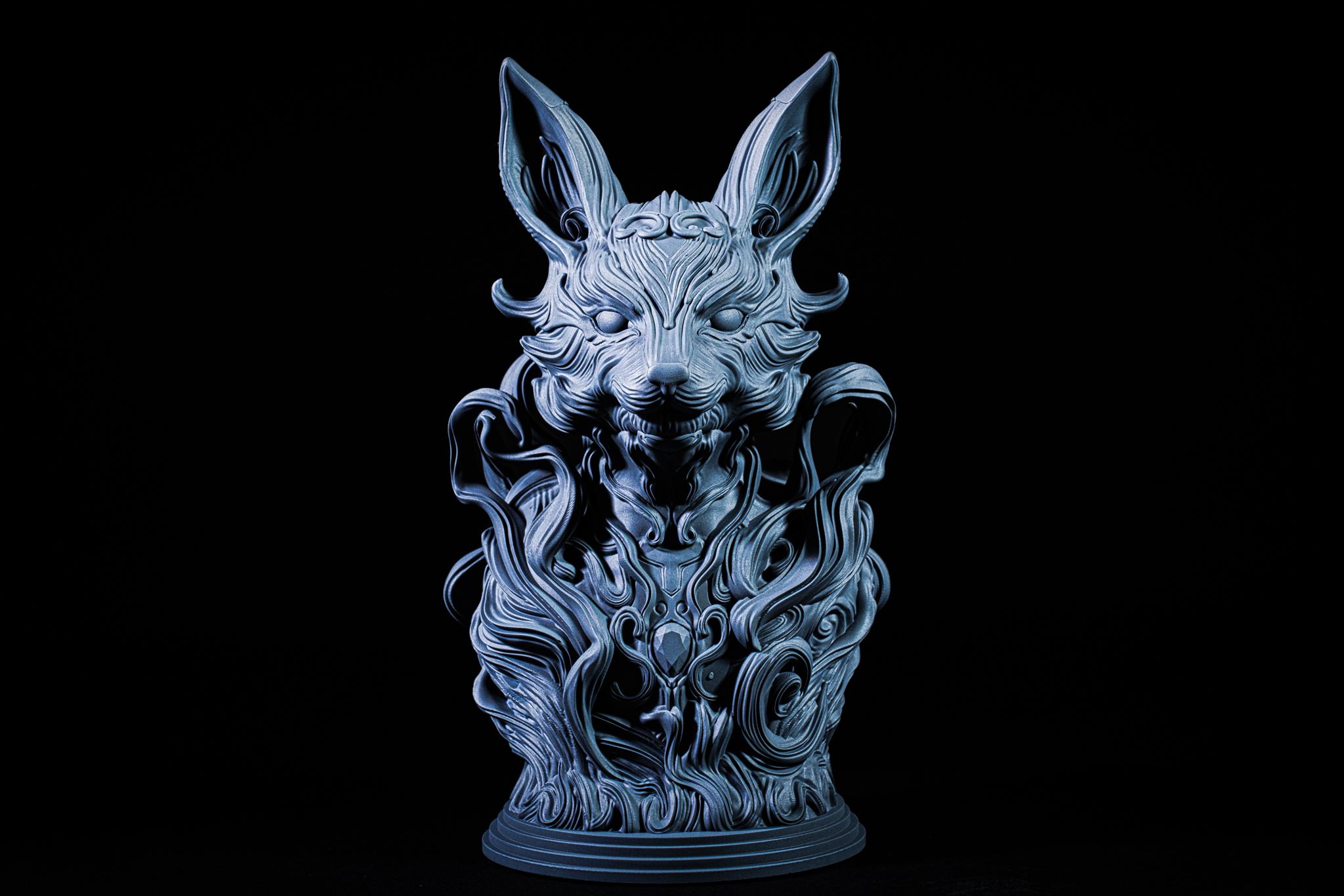 Kitsune Fox Bust (Pre-Supported) 3d model