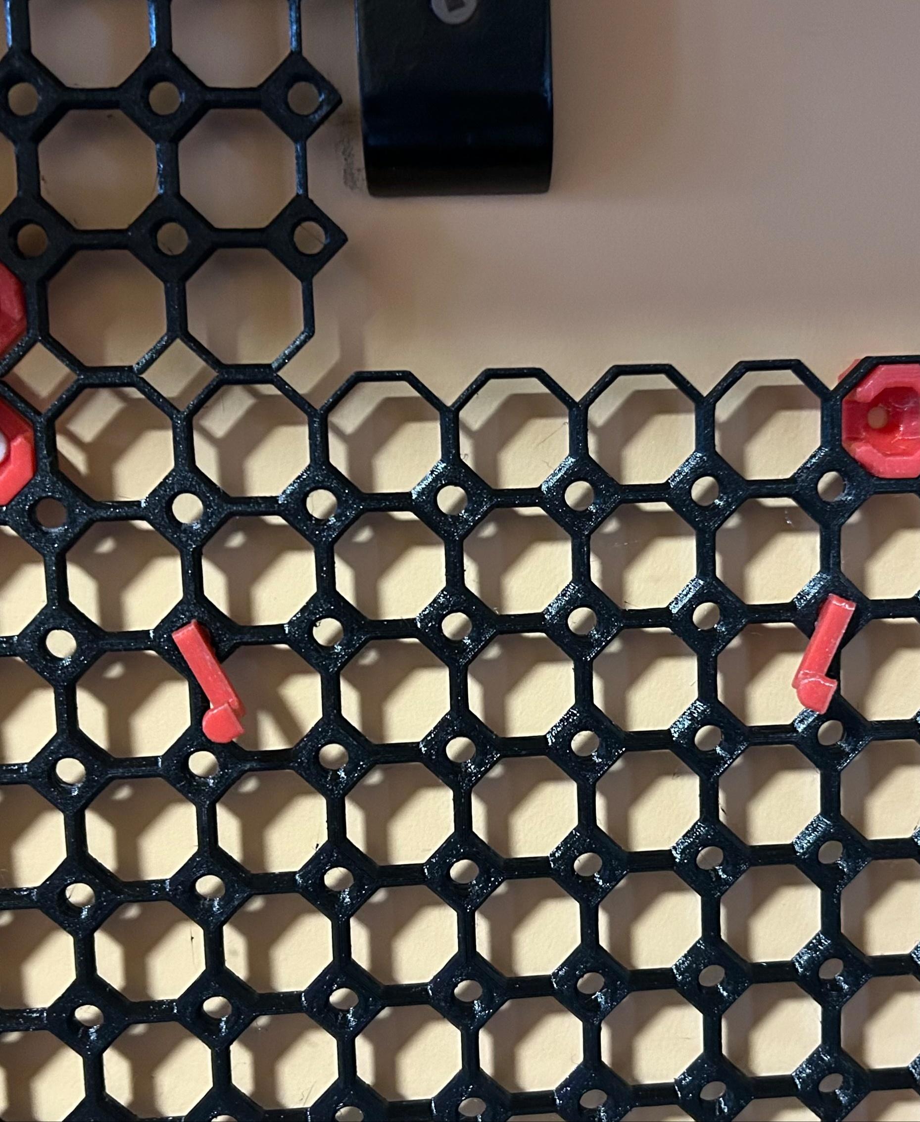 Multiboard Keyhole Hangers Pegs 3d model