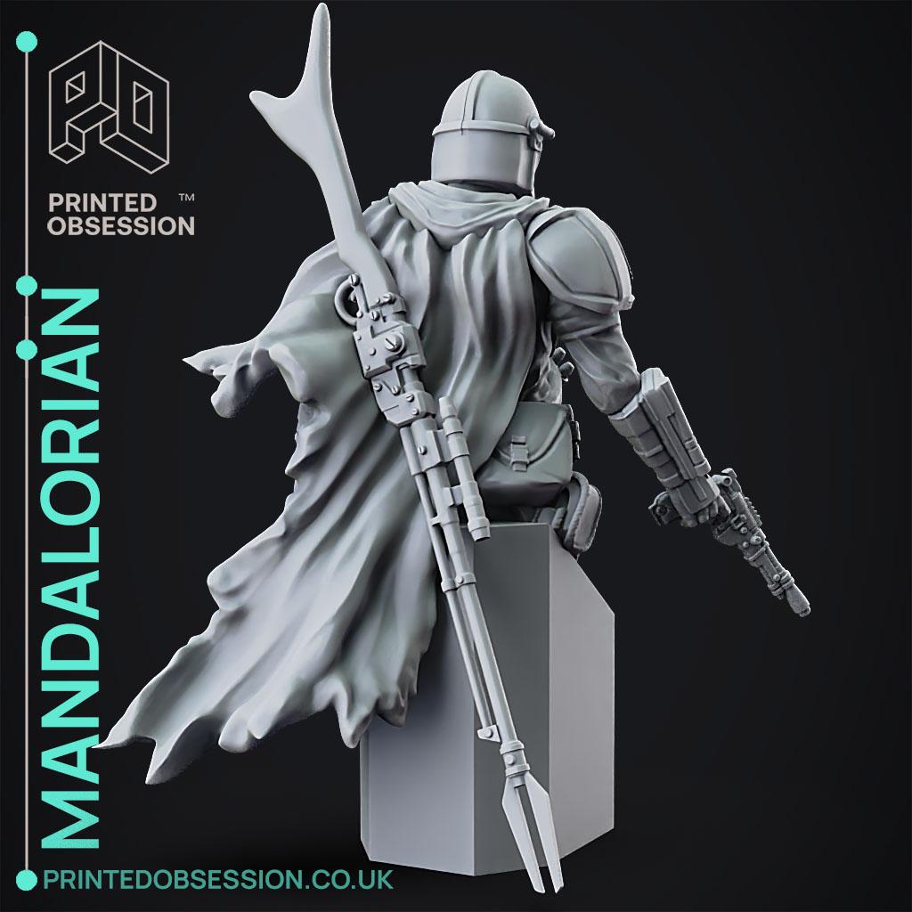 Mandalorian Bust - Star Wars - Fan Art 3d model