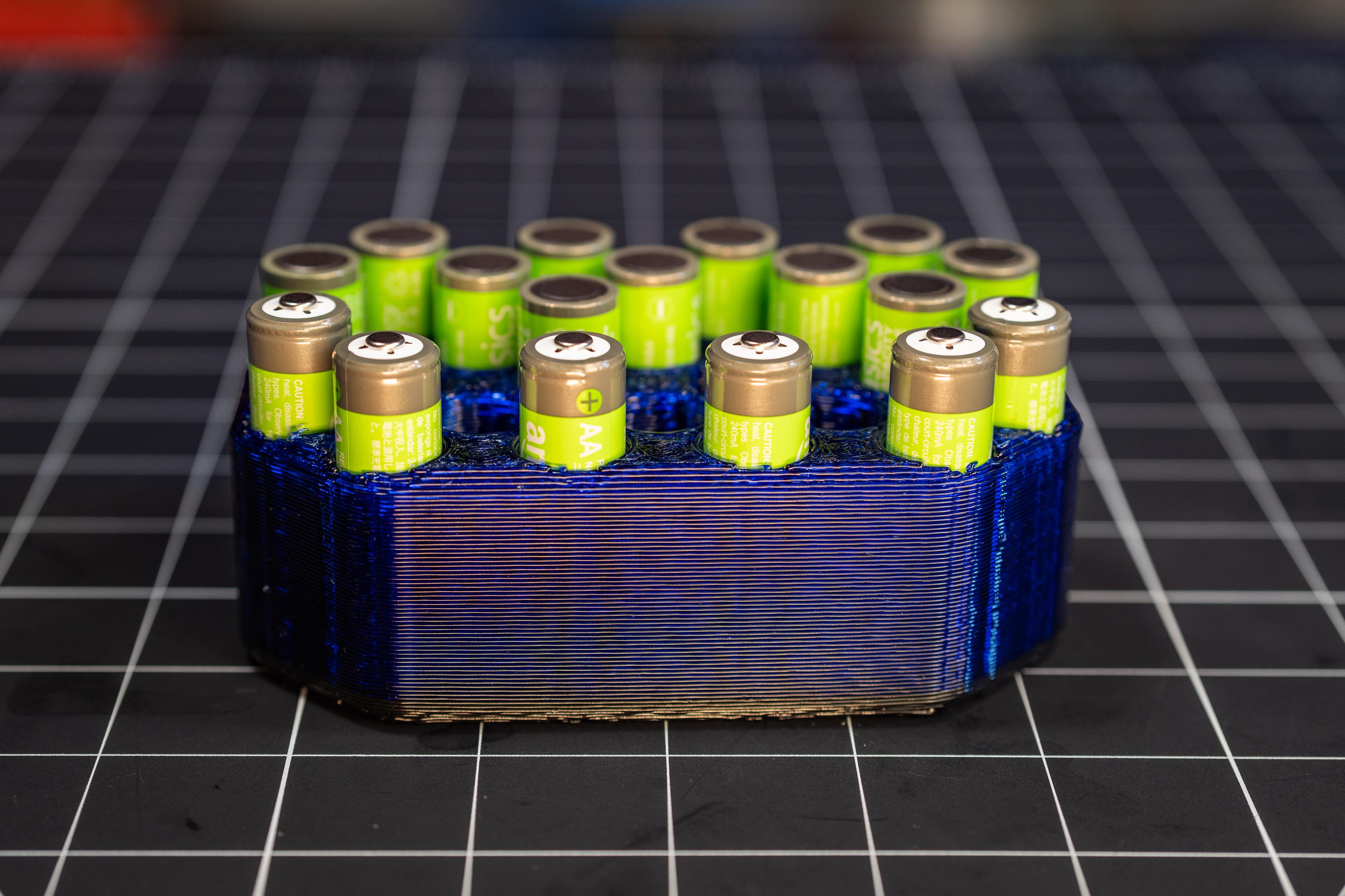 Rechargeable Battery Holder - AA 3d model
