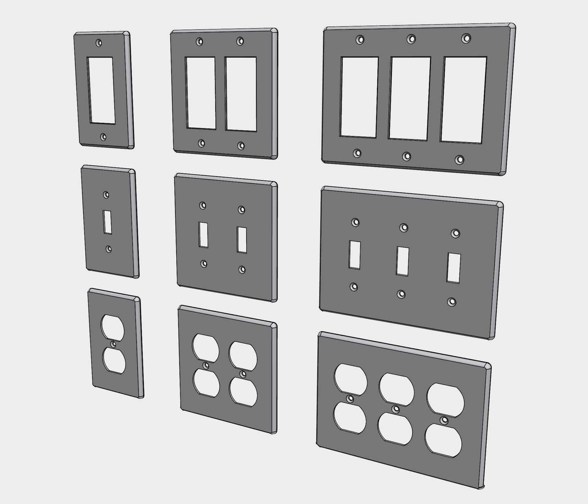 WallPlate replacements 3d model