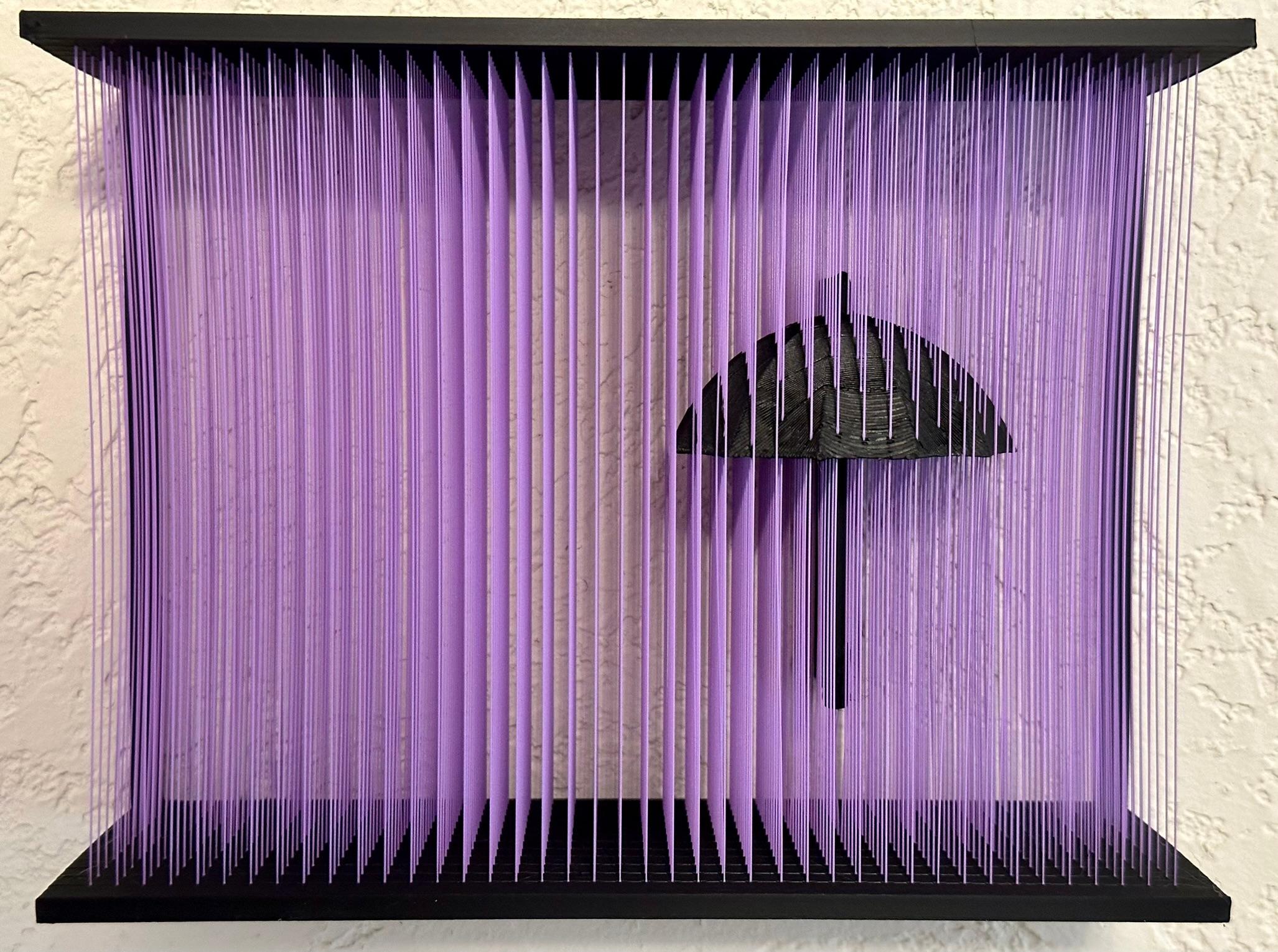 Umbrella in a Rain Shower Artwork 3d model