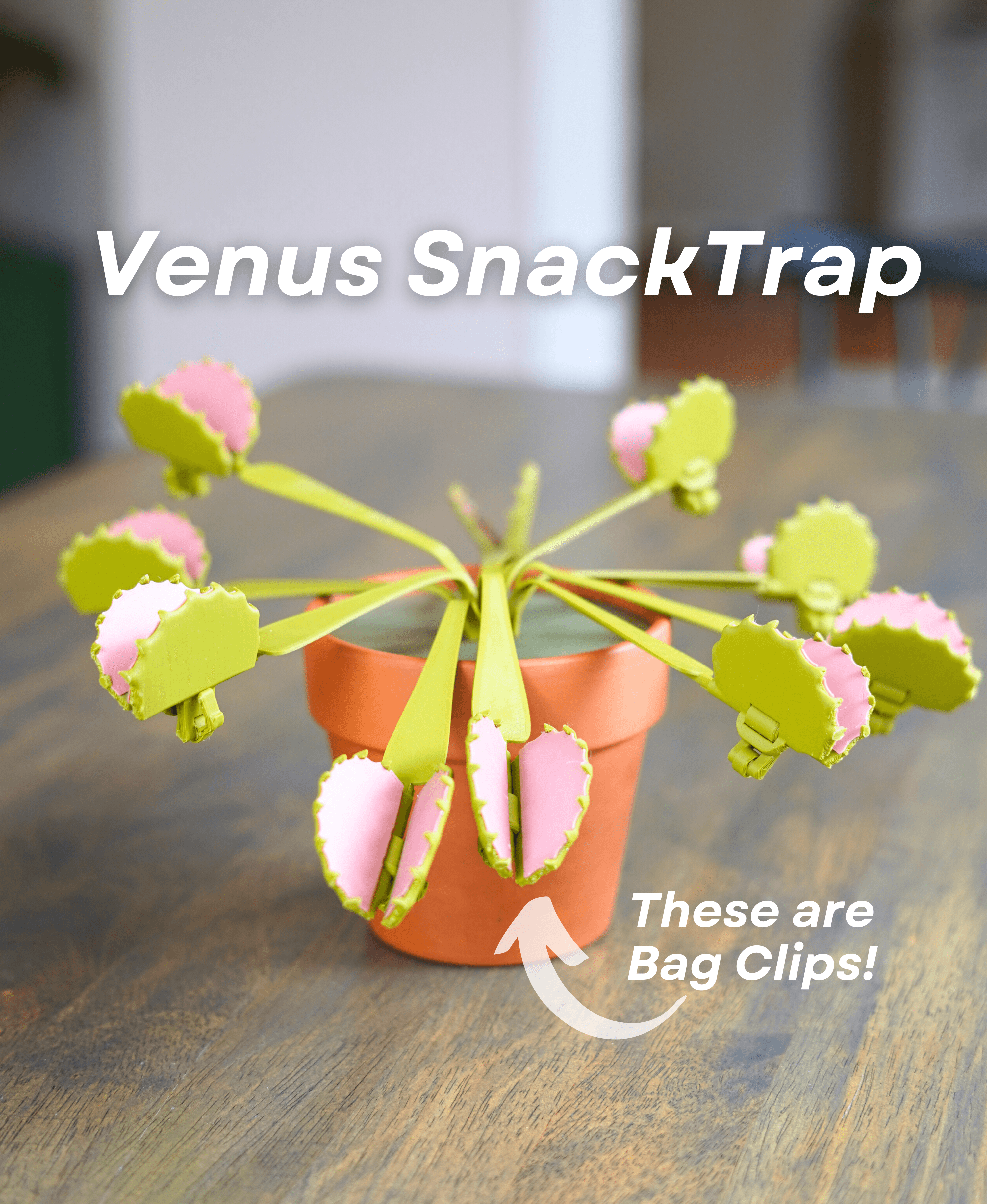 Venus Flytrap Snack Clips 3d model