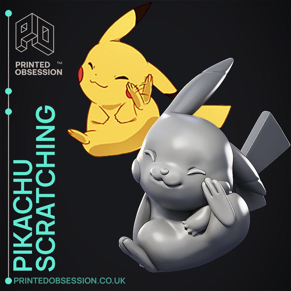 Pikachu - Scratching - Pokemon - Fan Art 3d model