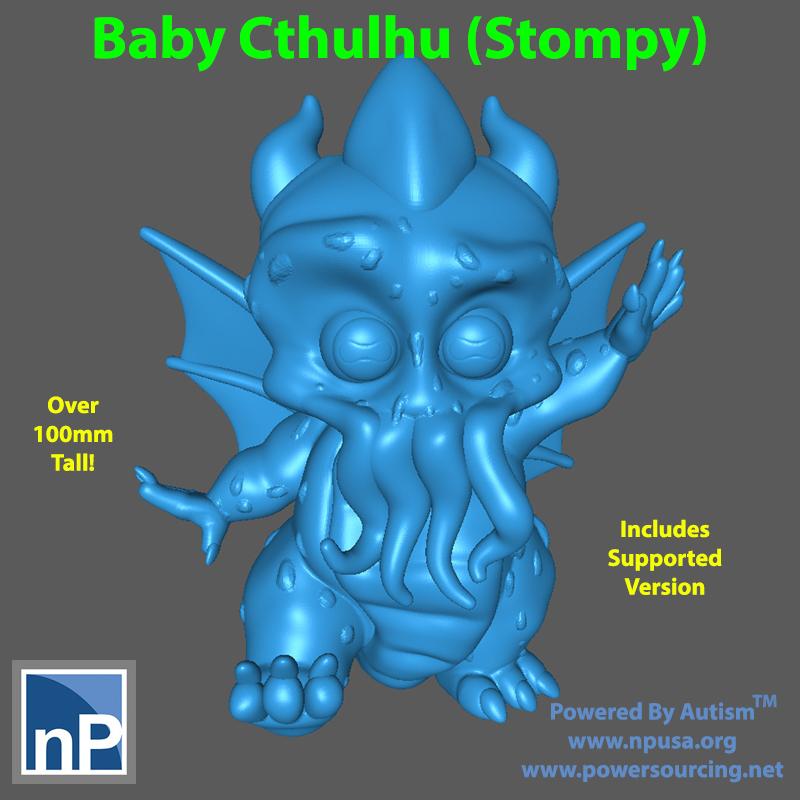 Baby Cthulhu, version 1 3d model