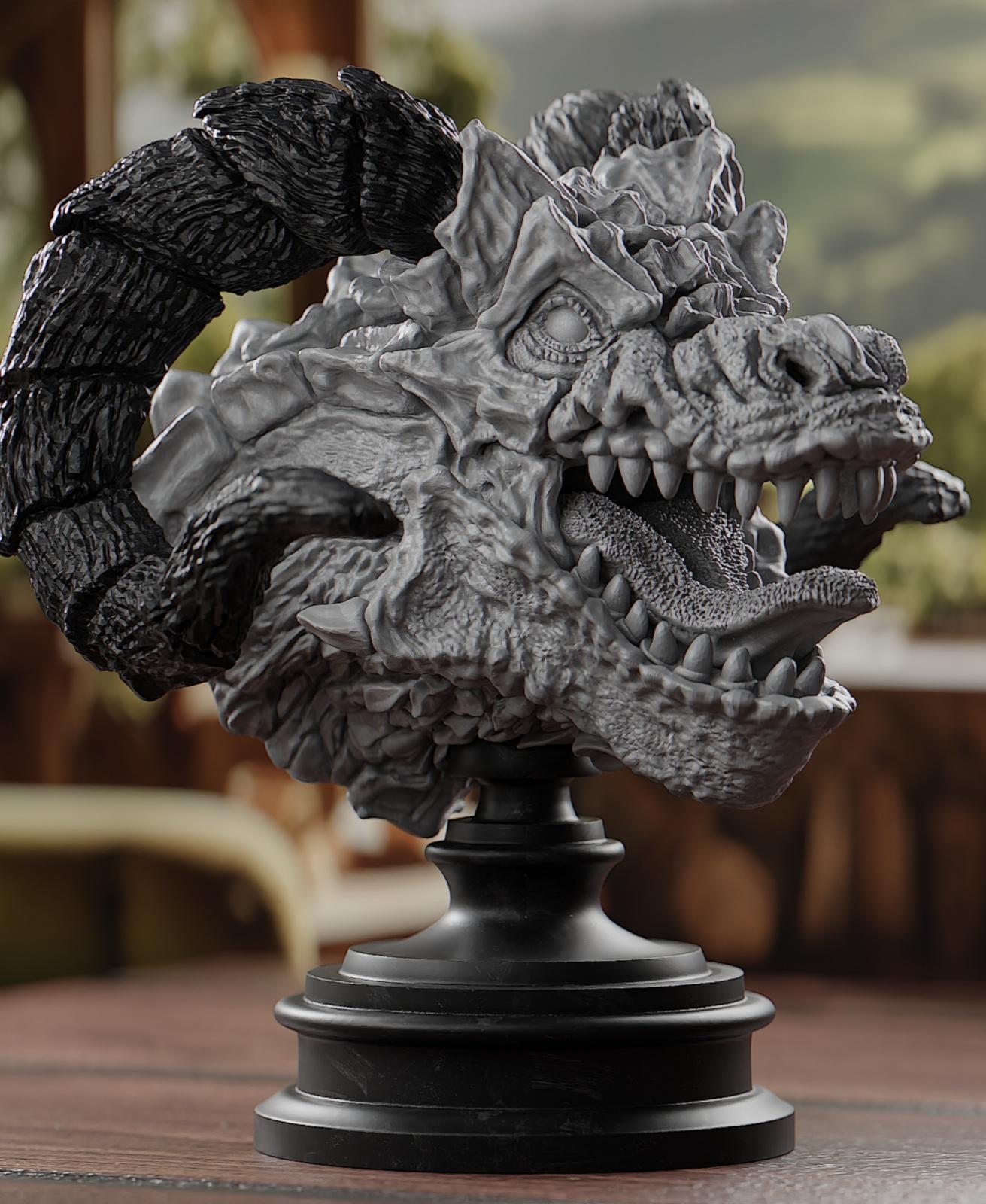 Dragon Head Trophy 3d model