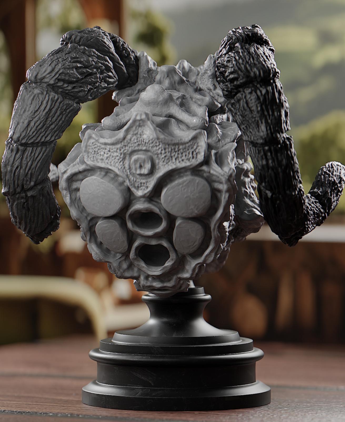 Dragon Head Trophy 3d model