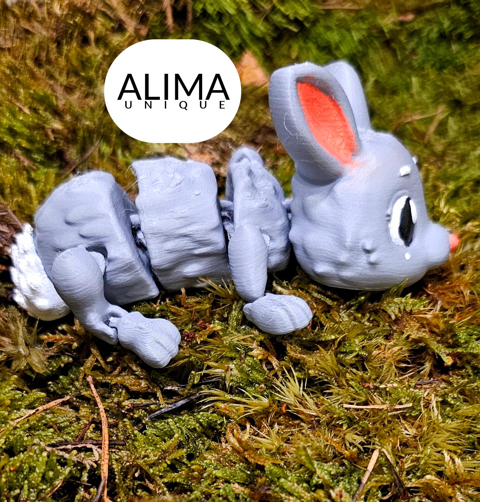 Easter Bunny - Articulated - Flexi 3d model