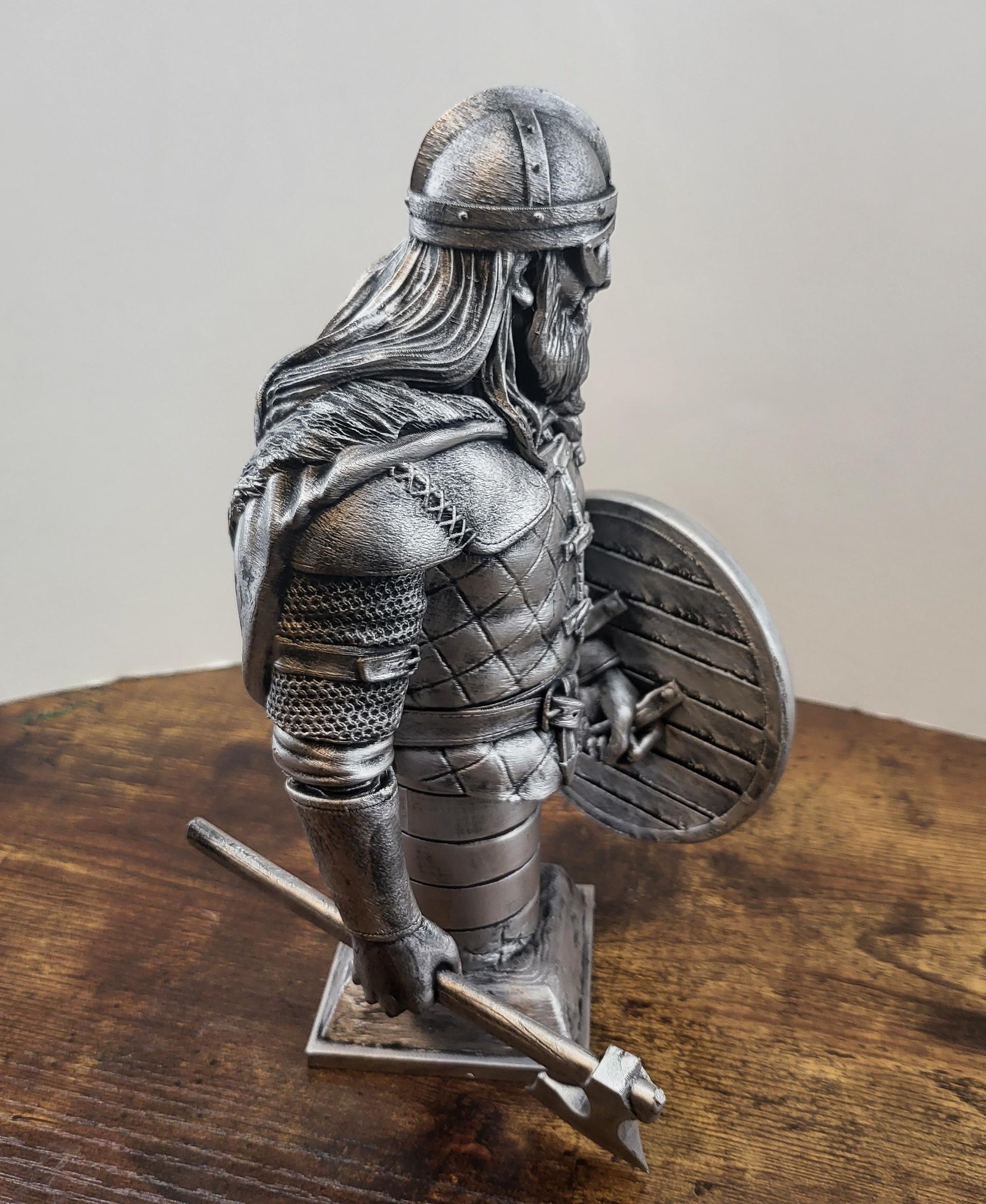 Viking Raider Bust (Pre-Supported) 3d model