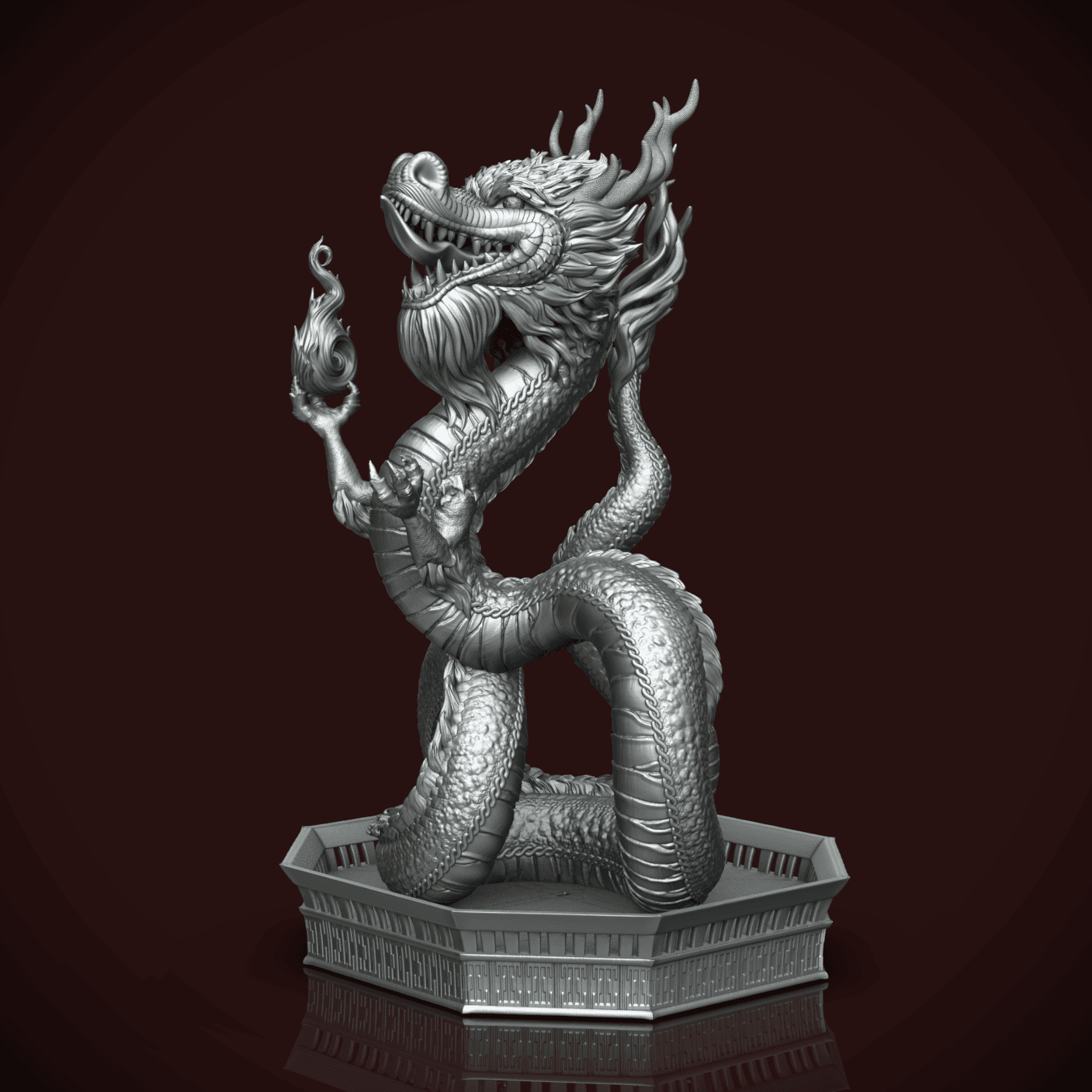 2024 Year of The Dragon -MINIMAL SUPPORTS! 3d model