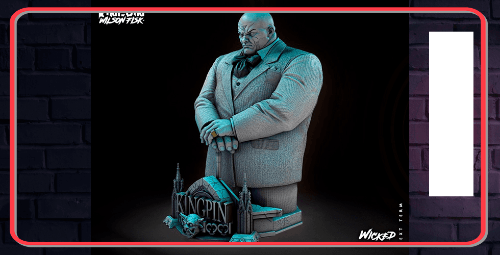 WICKED MARVEL KINGPIN BUST: TESTED AND READY FOR 3D PRINTING 3d model