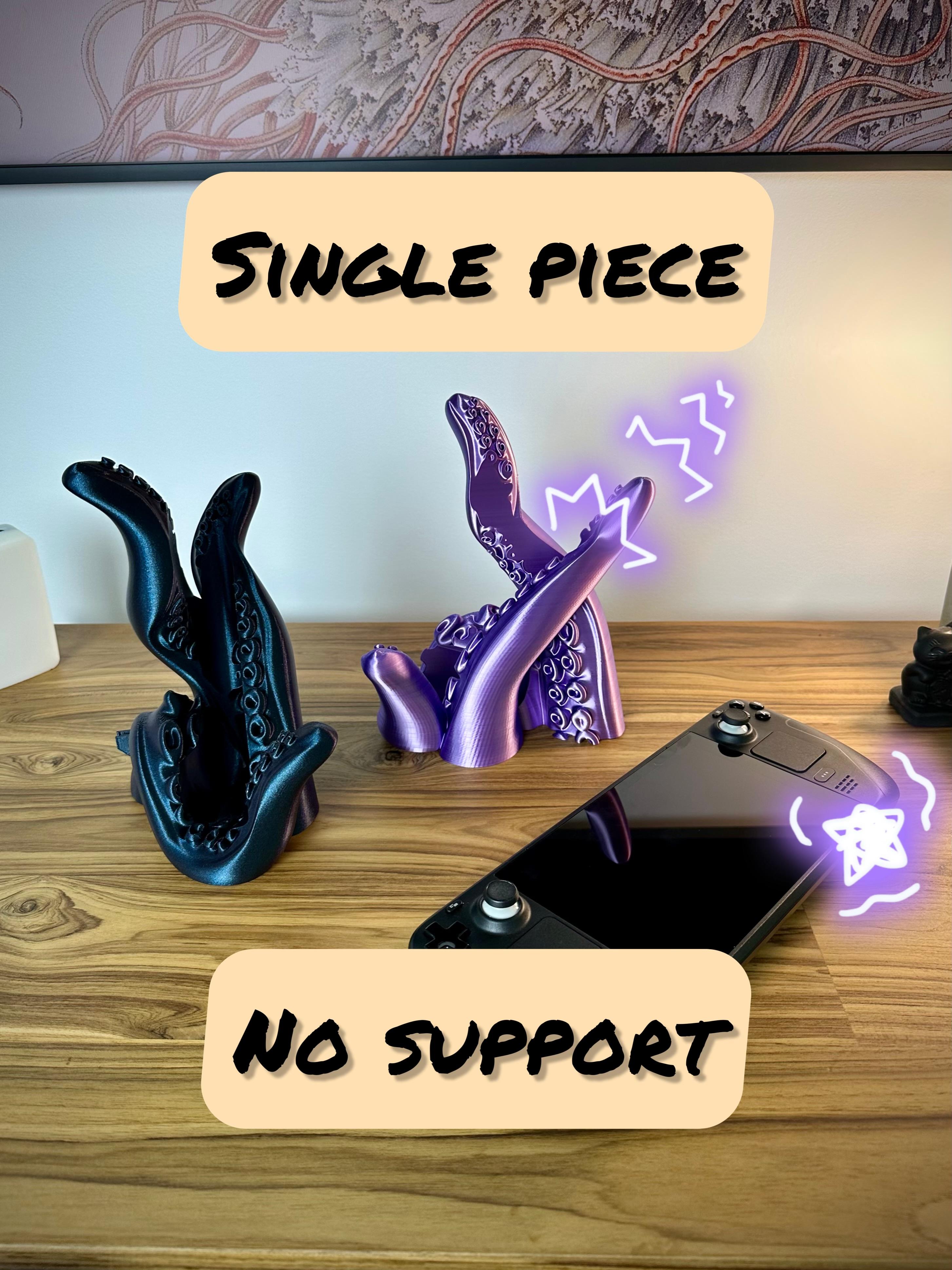 Tentacle SteamDeck Stand 3d model