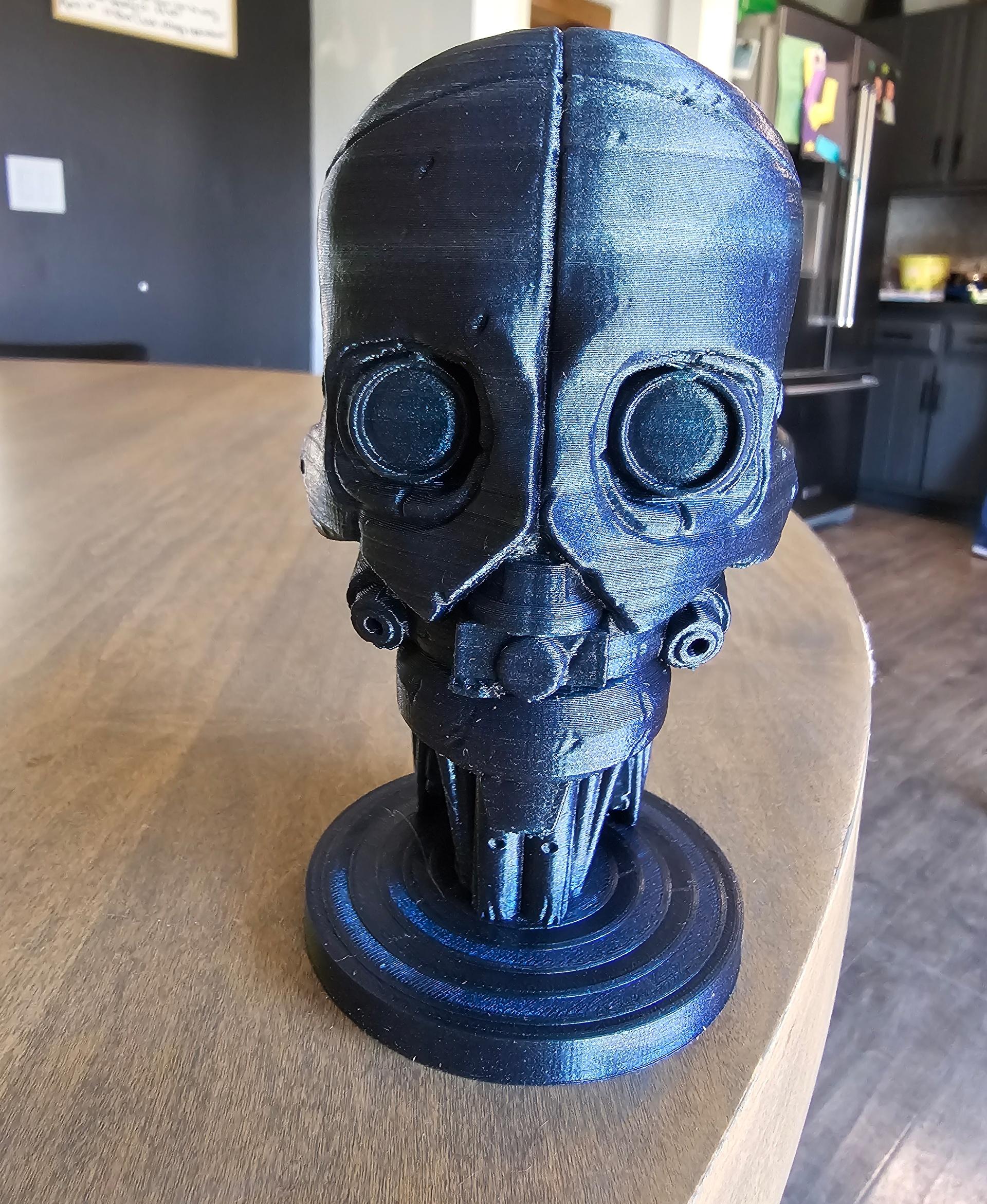 Automaton Head - Hell Divers 2 - Fan Art - Printed great! - 3d model