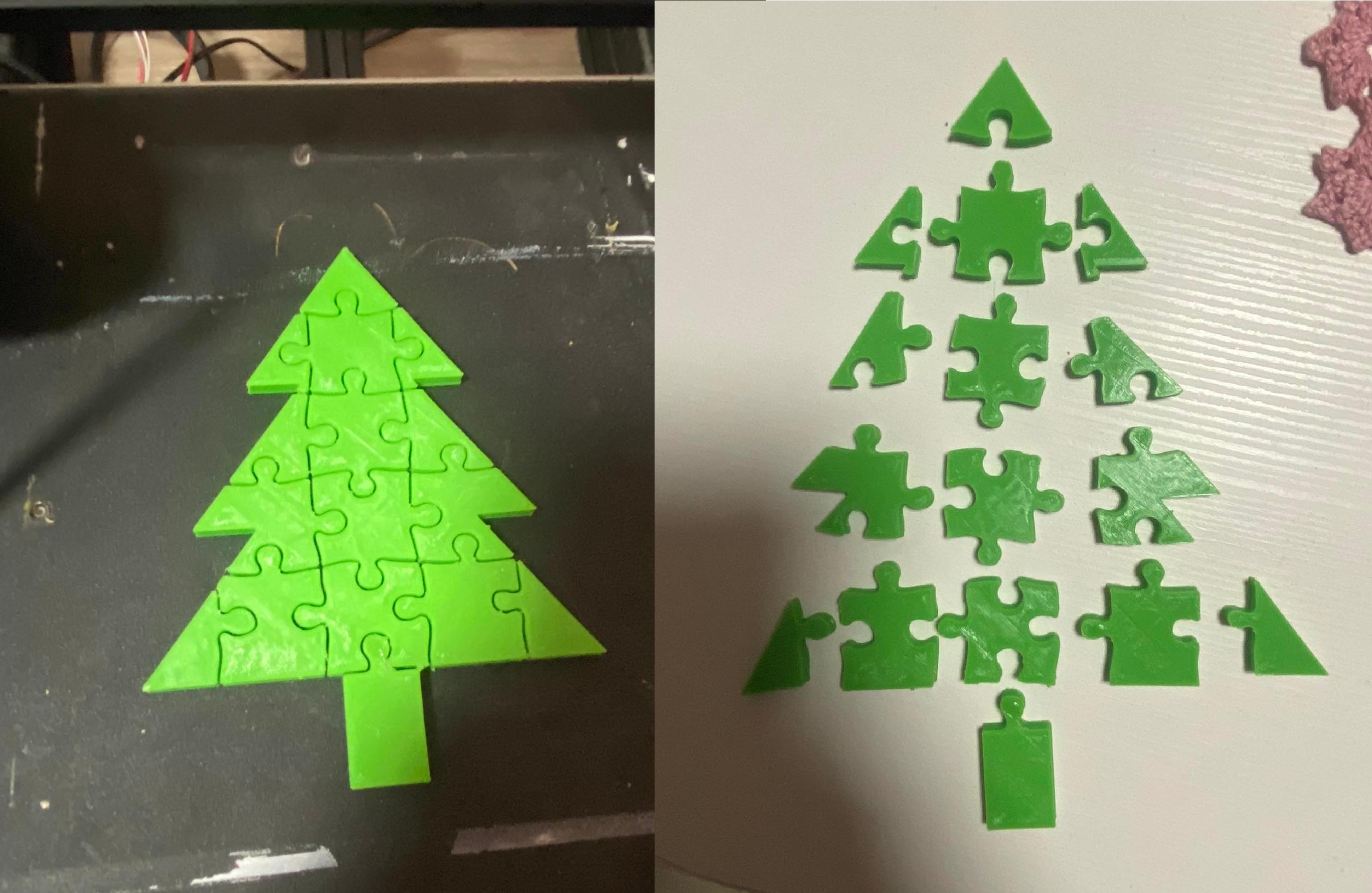 Christmas tree puzzle 3d model