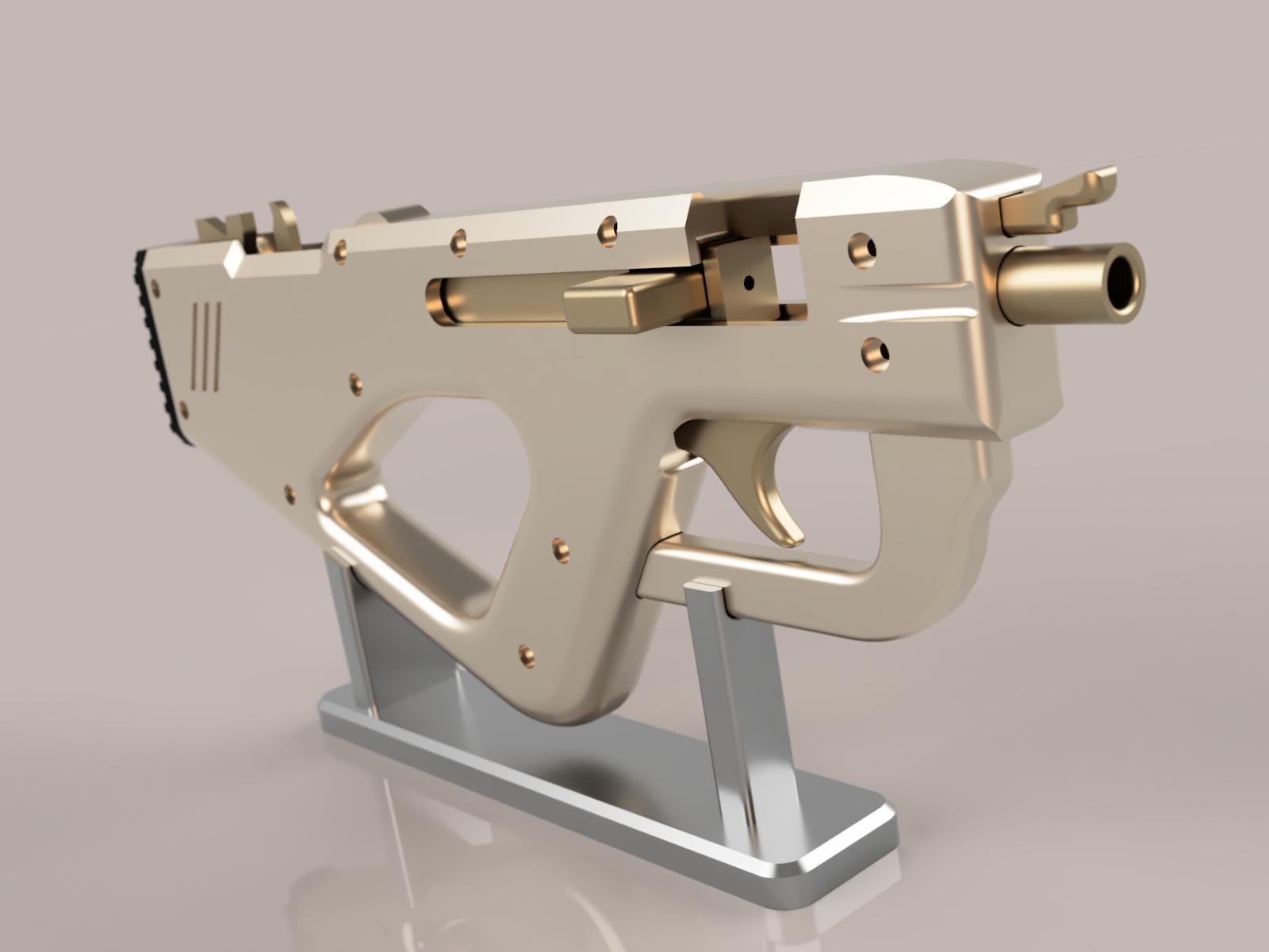 Full Auto Rubber Band SMG 3d model