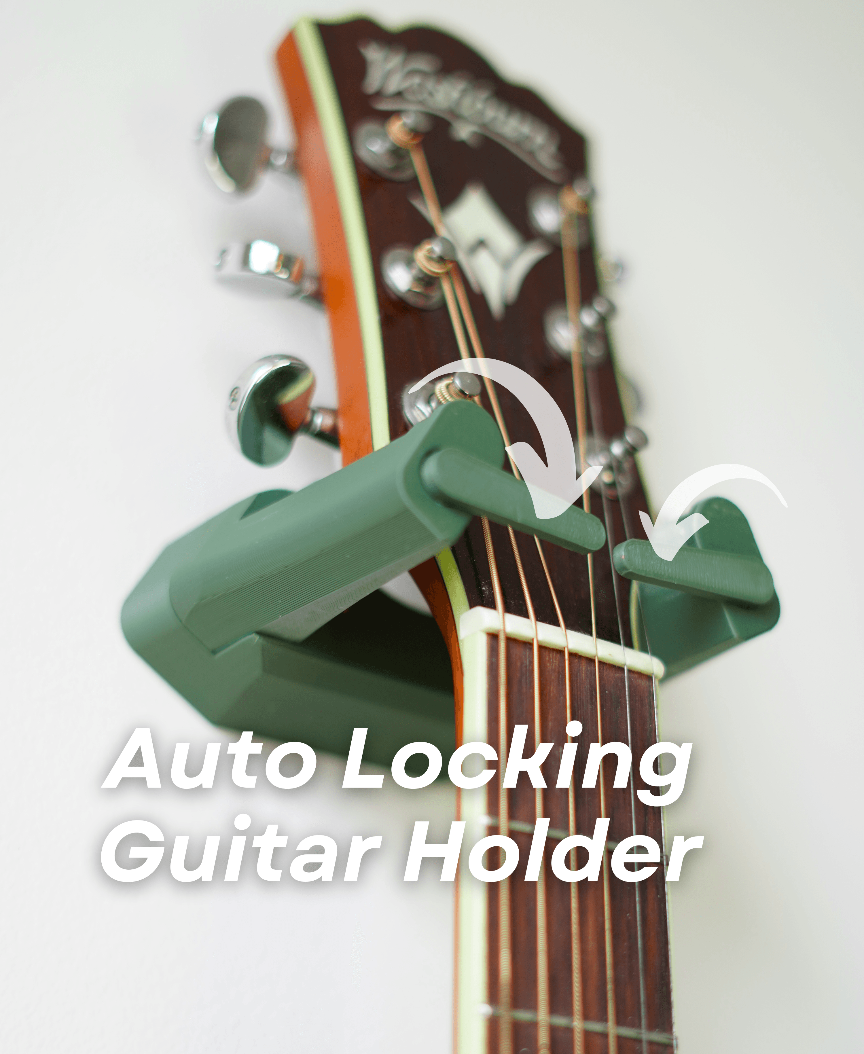 Auto Locking Guitar Holder 3d model