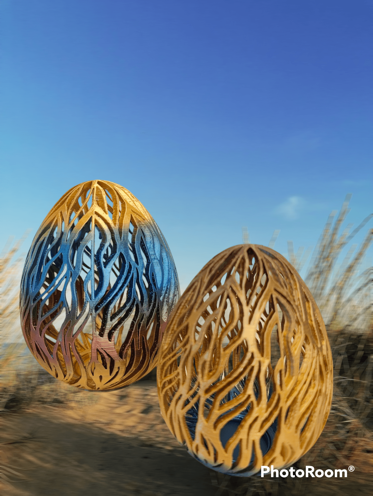 Large Patterned Easter Egg Box - Love these eggs they look beautiful - 3d model
