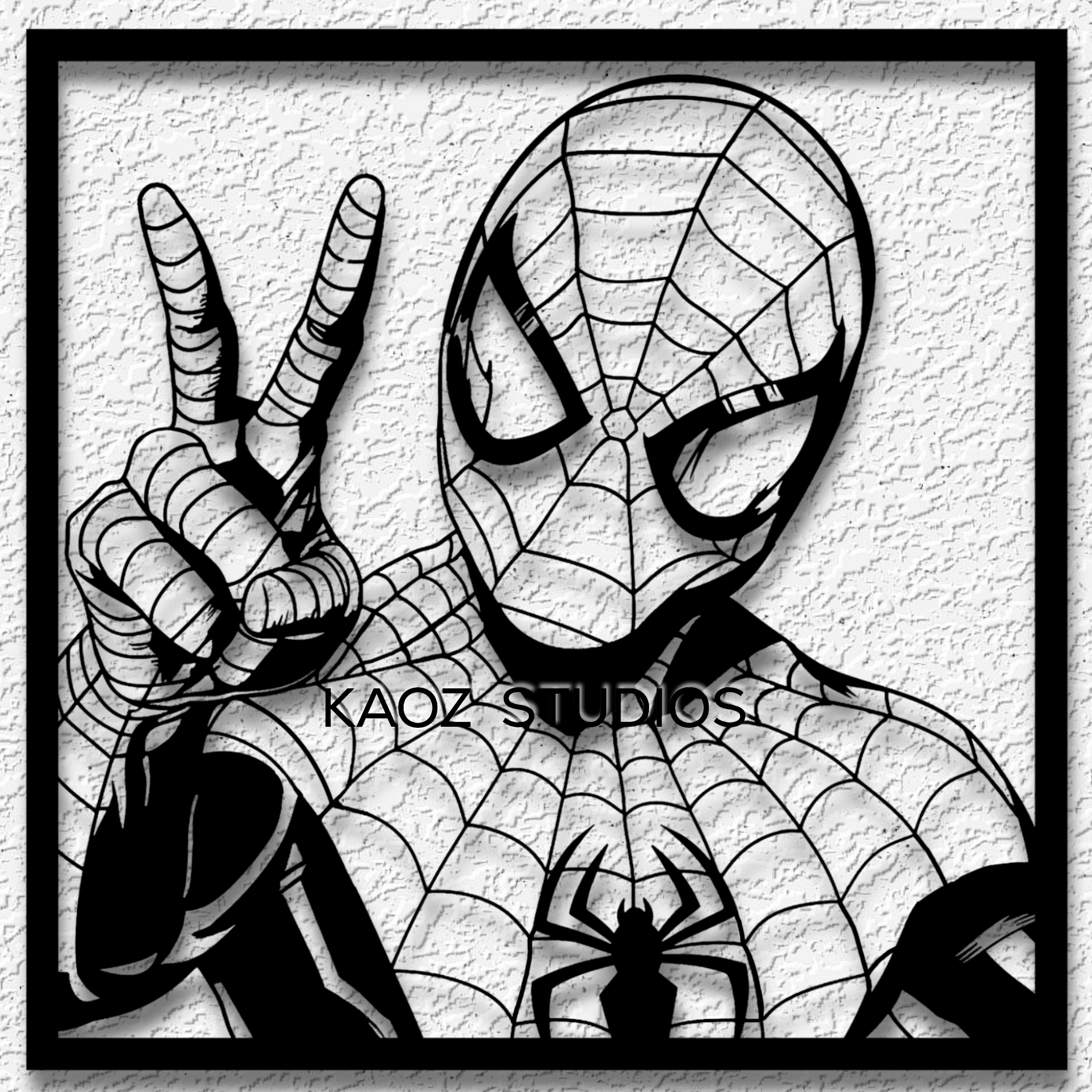 Spiderman wall art Spidey Wall Decor Avengers Superhero Decoration Fanart 3d model
