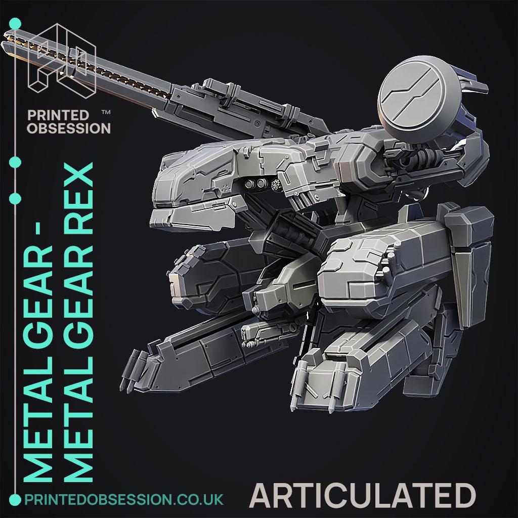 Metal Gear Rex - ARTICULATED - Fan Art 3d model