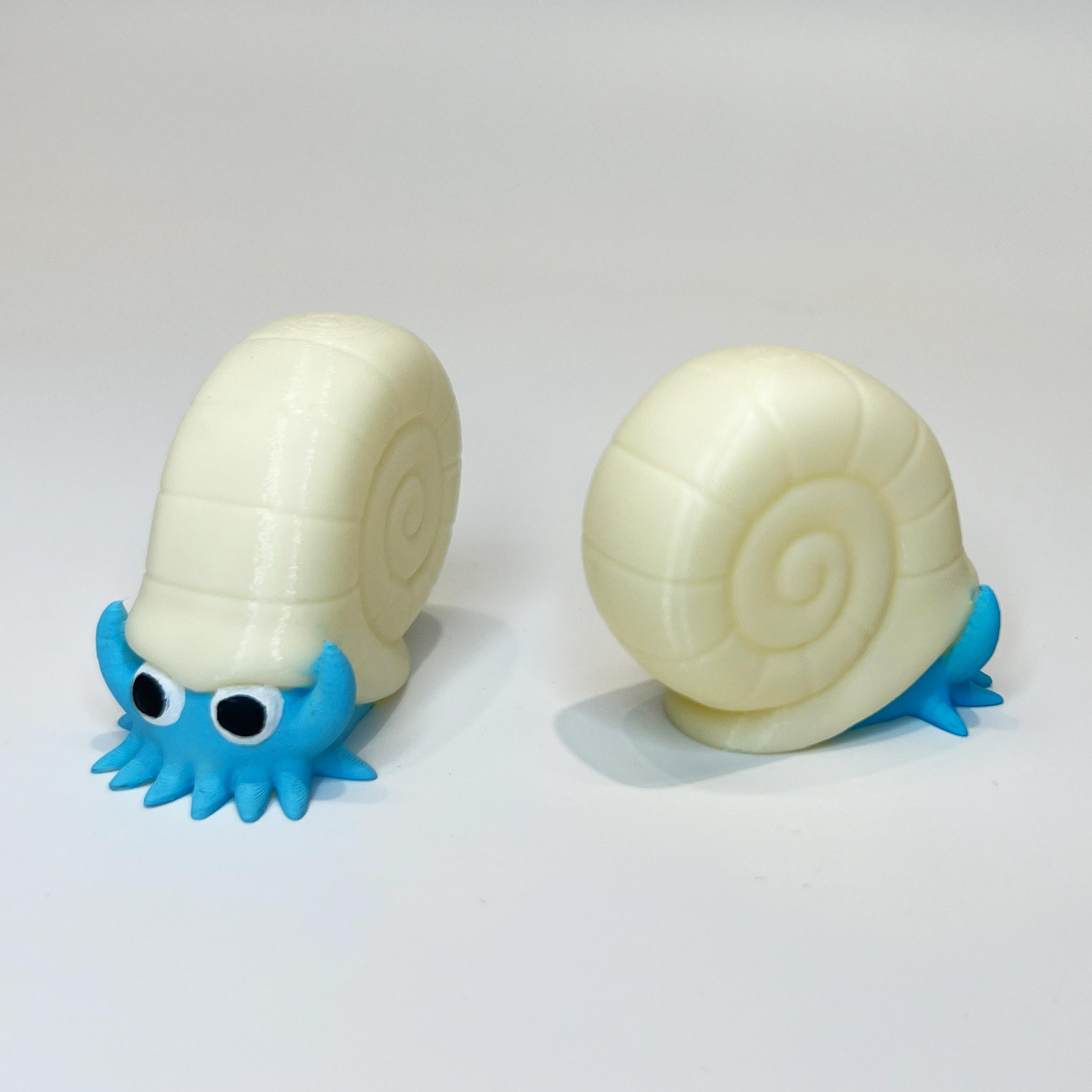 Omanyte (Easy Print No Supports) 3d model