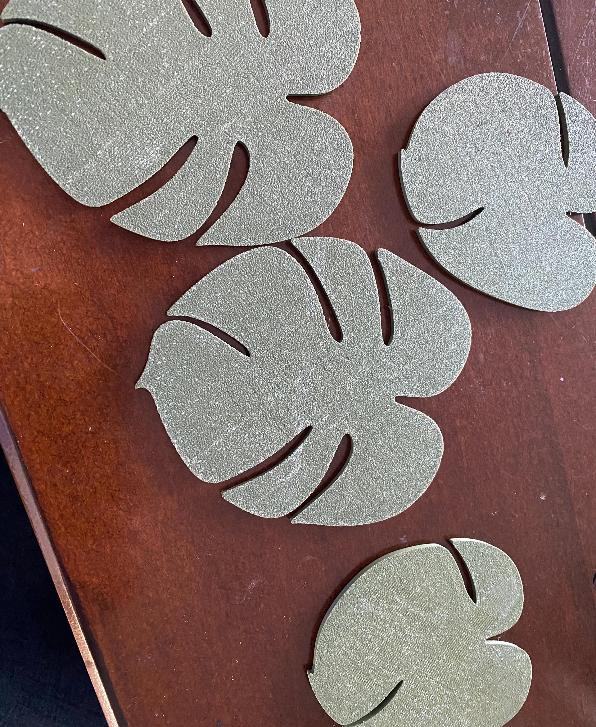 Monstera Coaster Set - Im using the recommended green matte filament, but my prints are coming out with some white spots. Has anyone seen this or have an idea on how to correct it? - 3d model