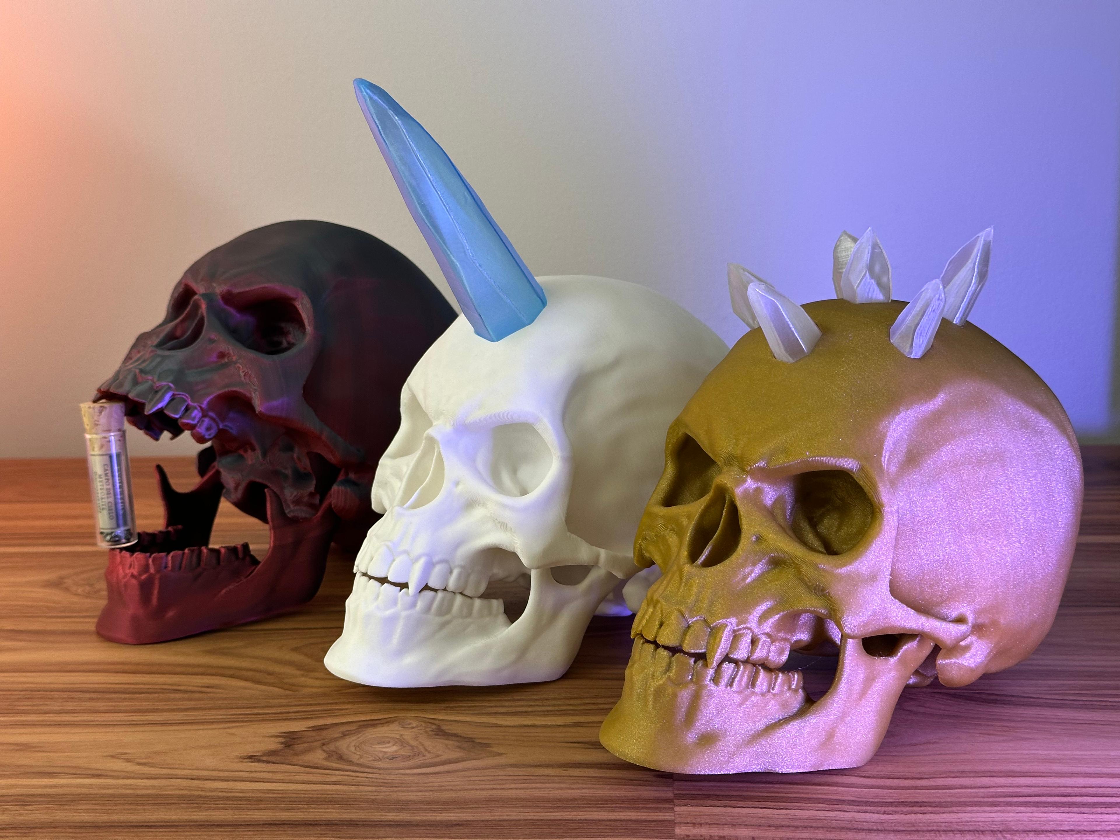 Articulated Skulls Print-in-Place 3d model