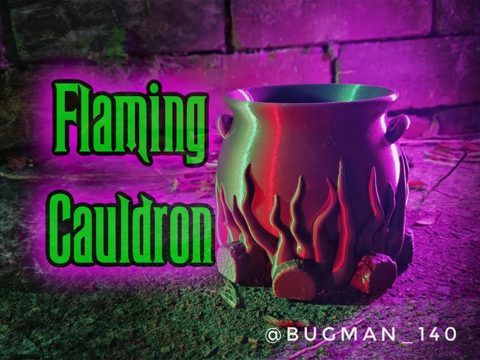 Flaming Cauldron 3d model