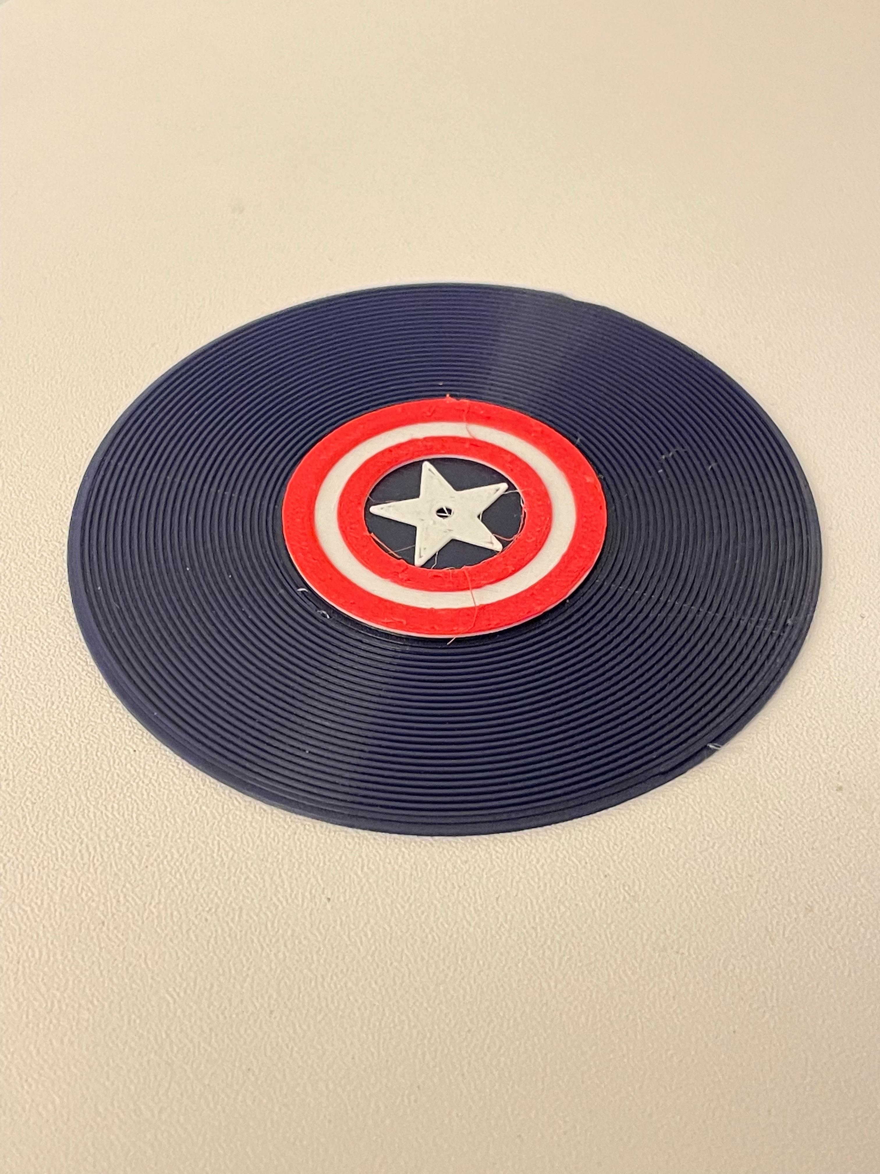 Captain America Mini Record 3d model