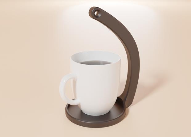 No-Spill Mug Holder 3d model
