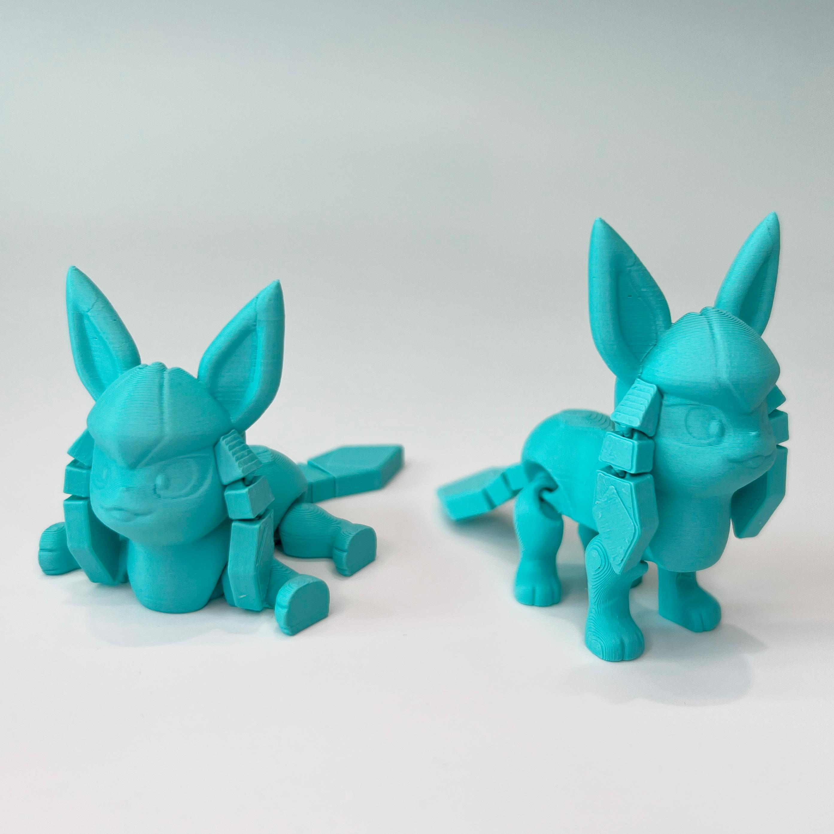 Flexi Glaceon (Easy Print No Supports) 3d model